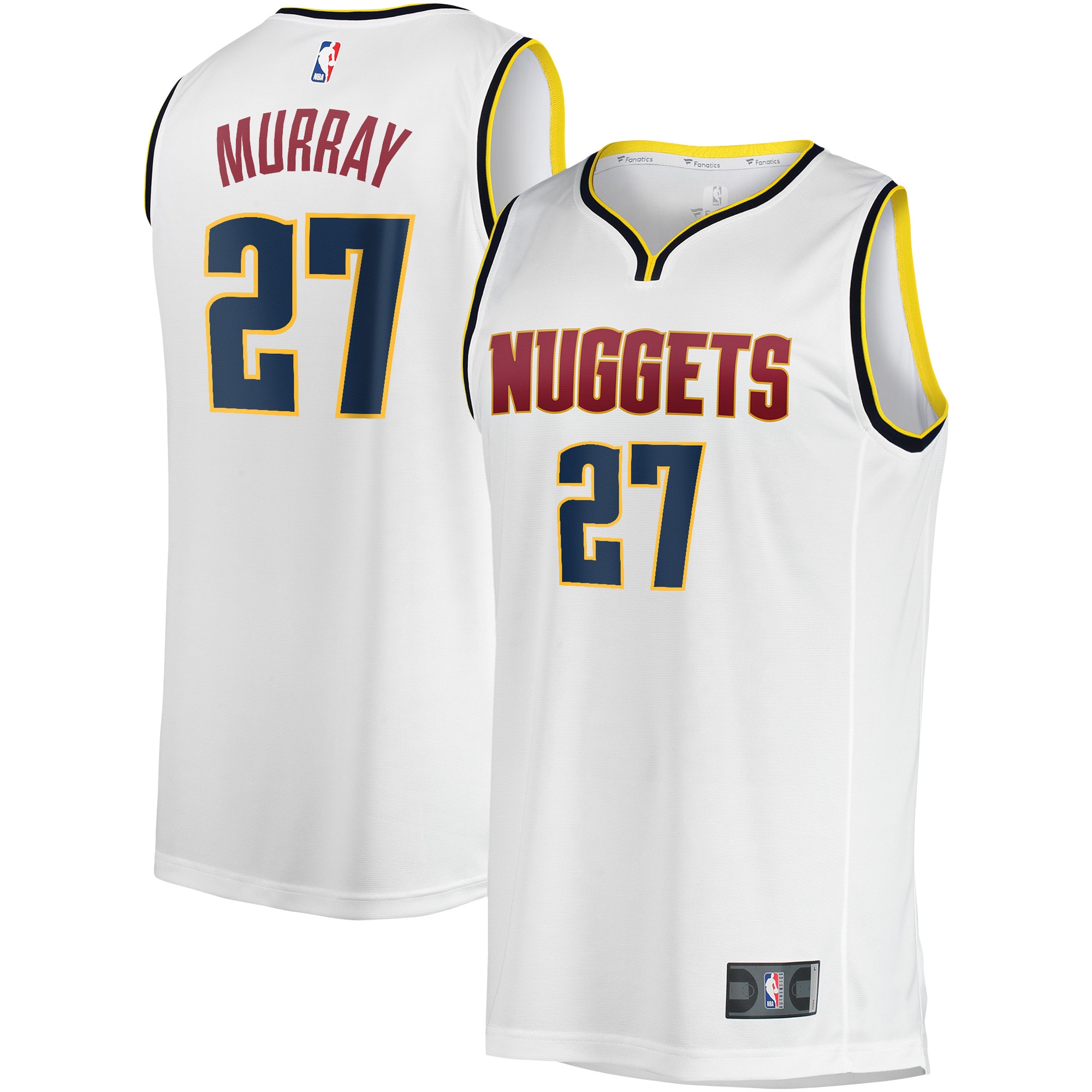Jamal Murray Denver Nuggets Fanatics Fast Break Player Jersey - Association Edition - White