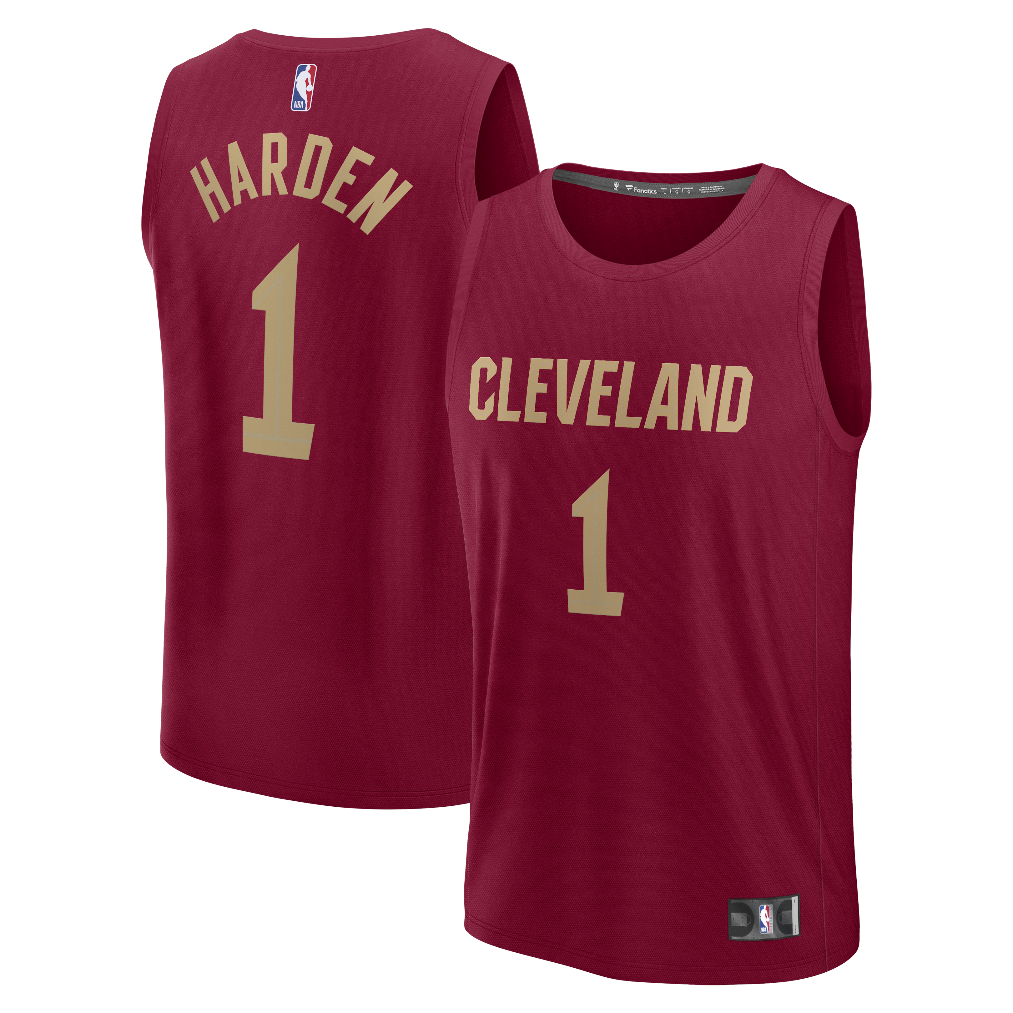 James Harden Cleveland Cavaliers Fanatics Fast Break Jersey - Icon Edition - Wine