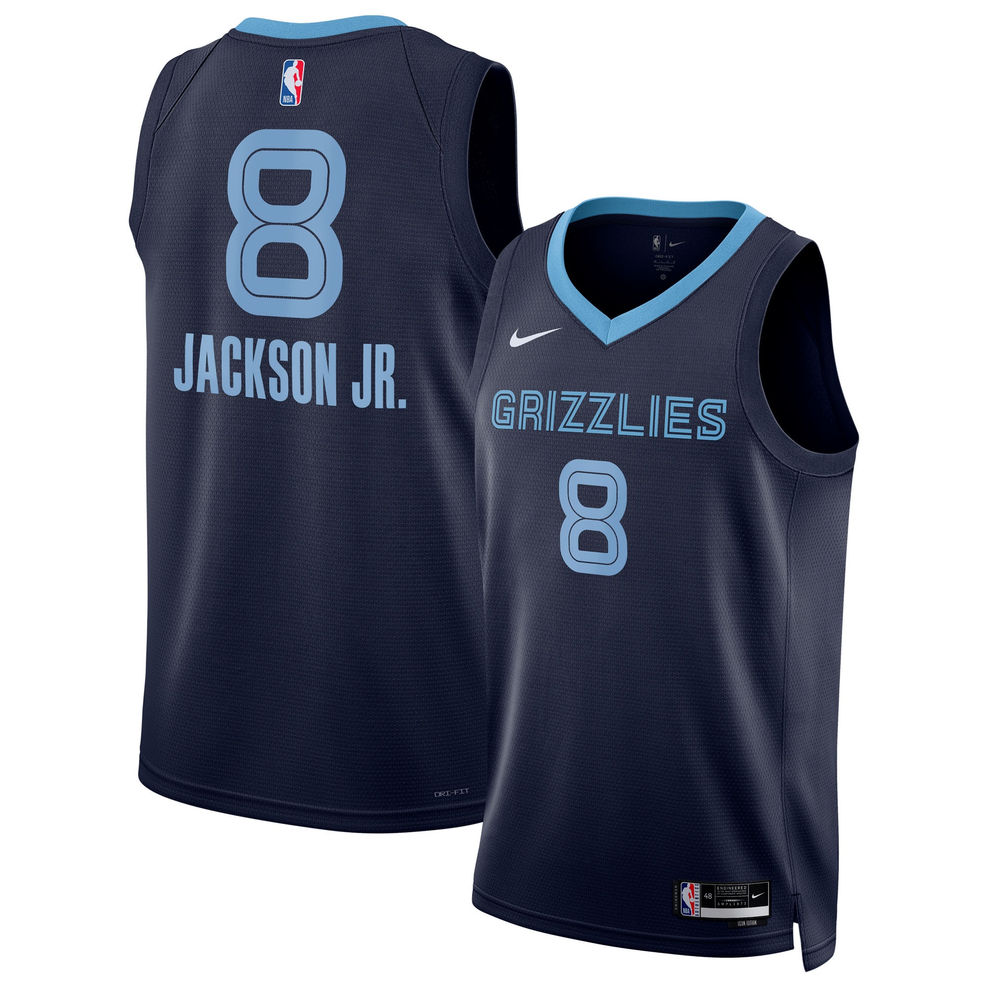 Jaren Jackson Jr. Memphis Grizzlies Unisex Swingman Jersey - Navy - Icon Edition