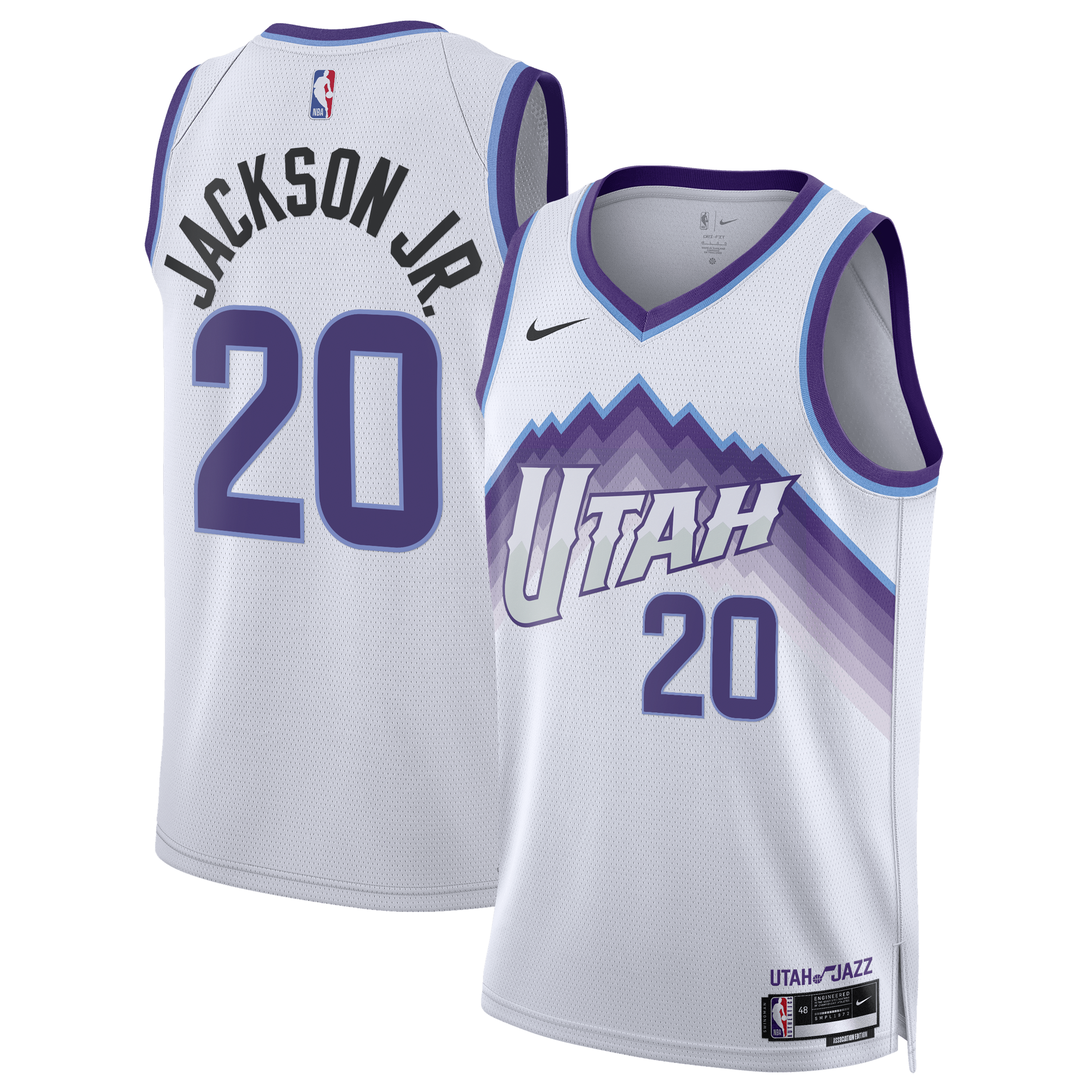 Jaren Jackson Jr. Utah Jazz Unisex Swingman Jersey - Association Edition - White