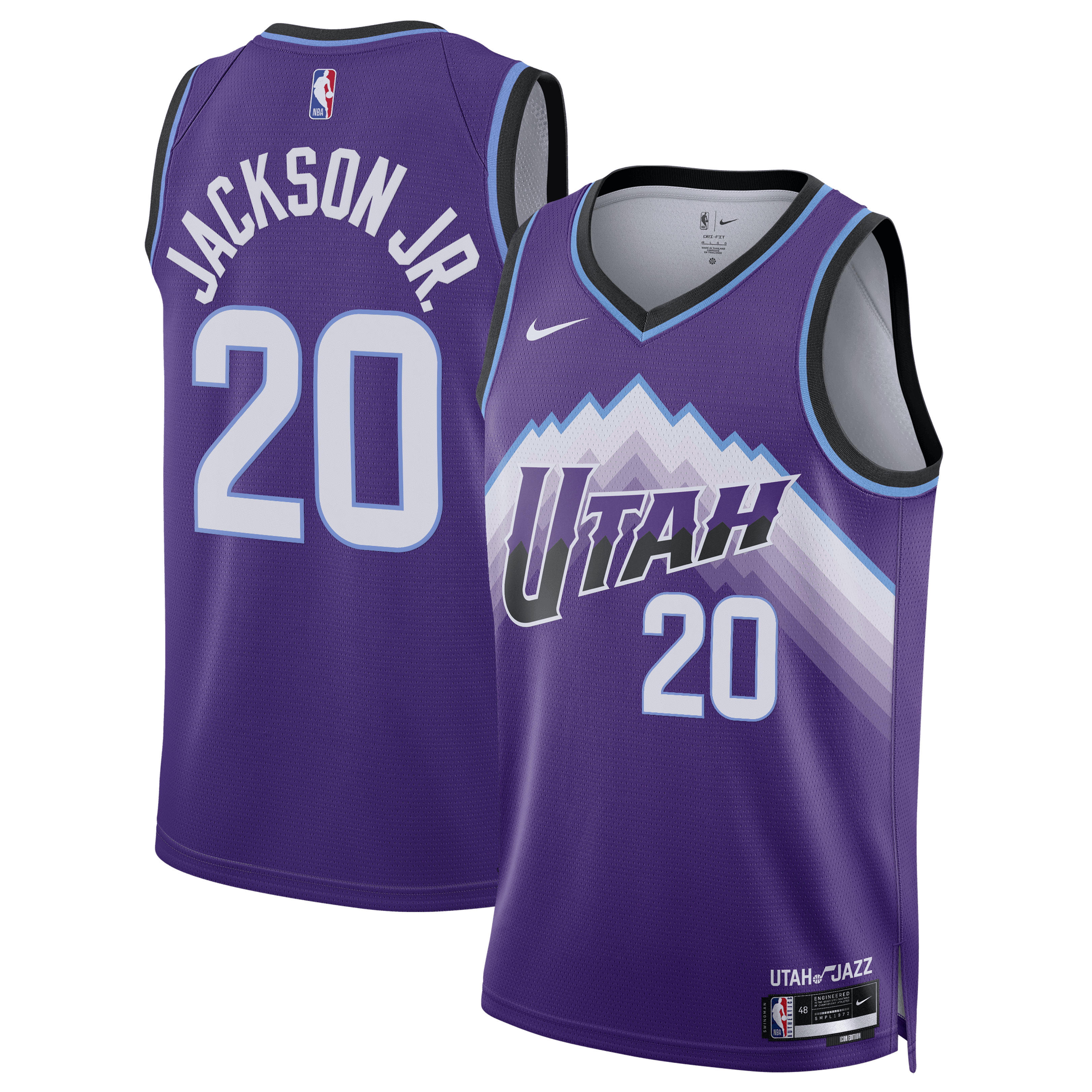 Jaren Jackson Jr. Utah Jazz Unisex Swingman Jersey - Icon Edition - Purple