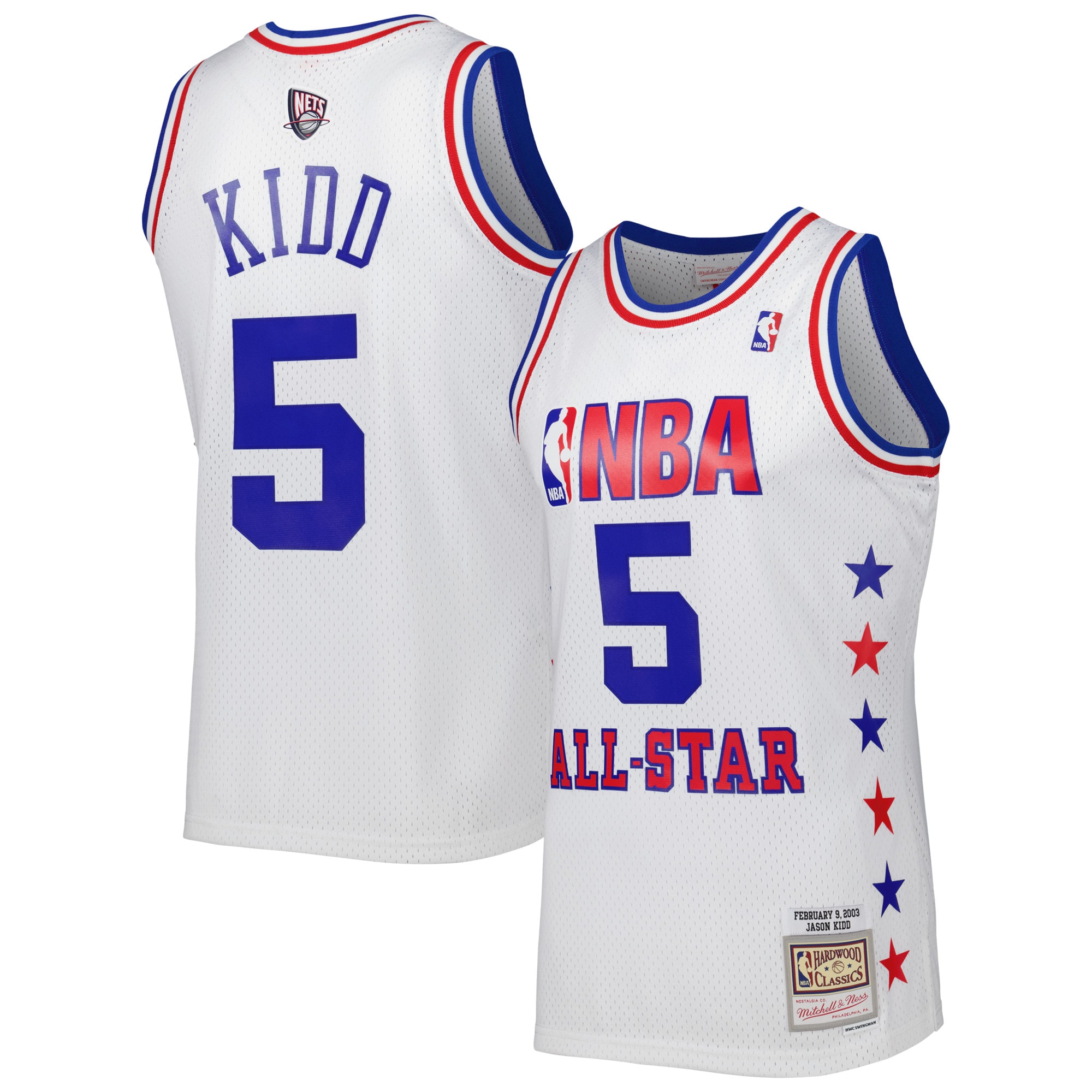 Jason Kidd Eastern Conference 2003 All Star Game Swingman Jersey - White