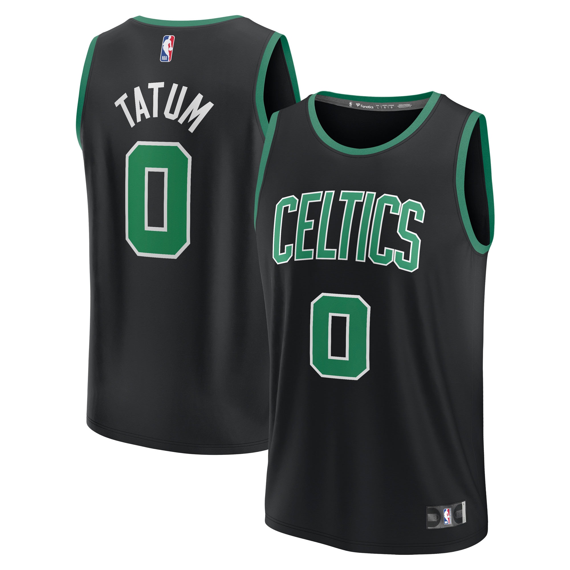 Jayson Tatum Boston Celtics Fanatics Fast Break Player Jersey - Statement Edition - Black