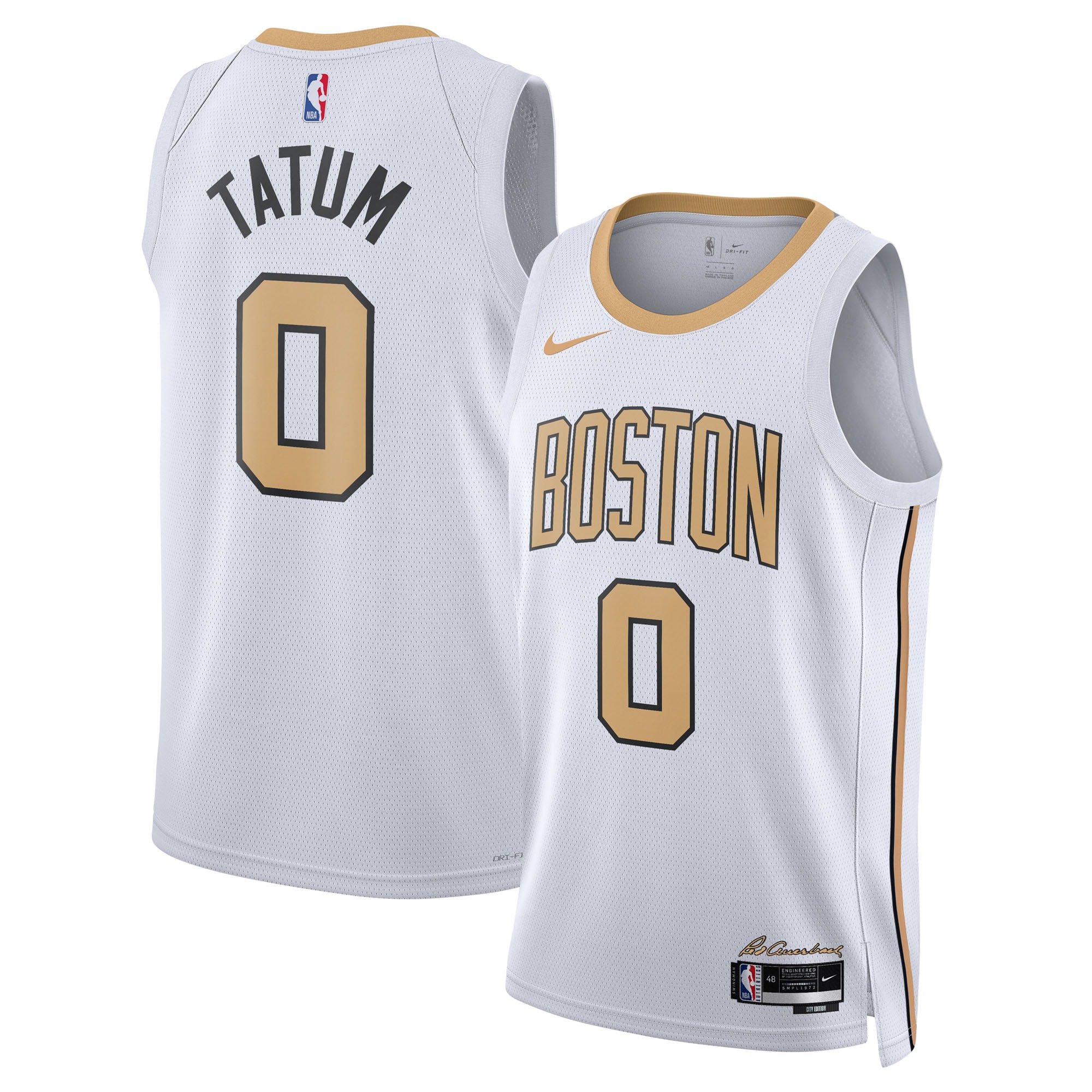 Jayson Tatum Boston Celtics Unisex 2025/26 Swingman Jersey - White - City Edition