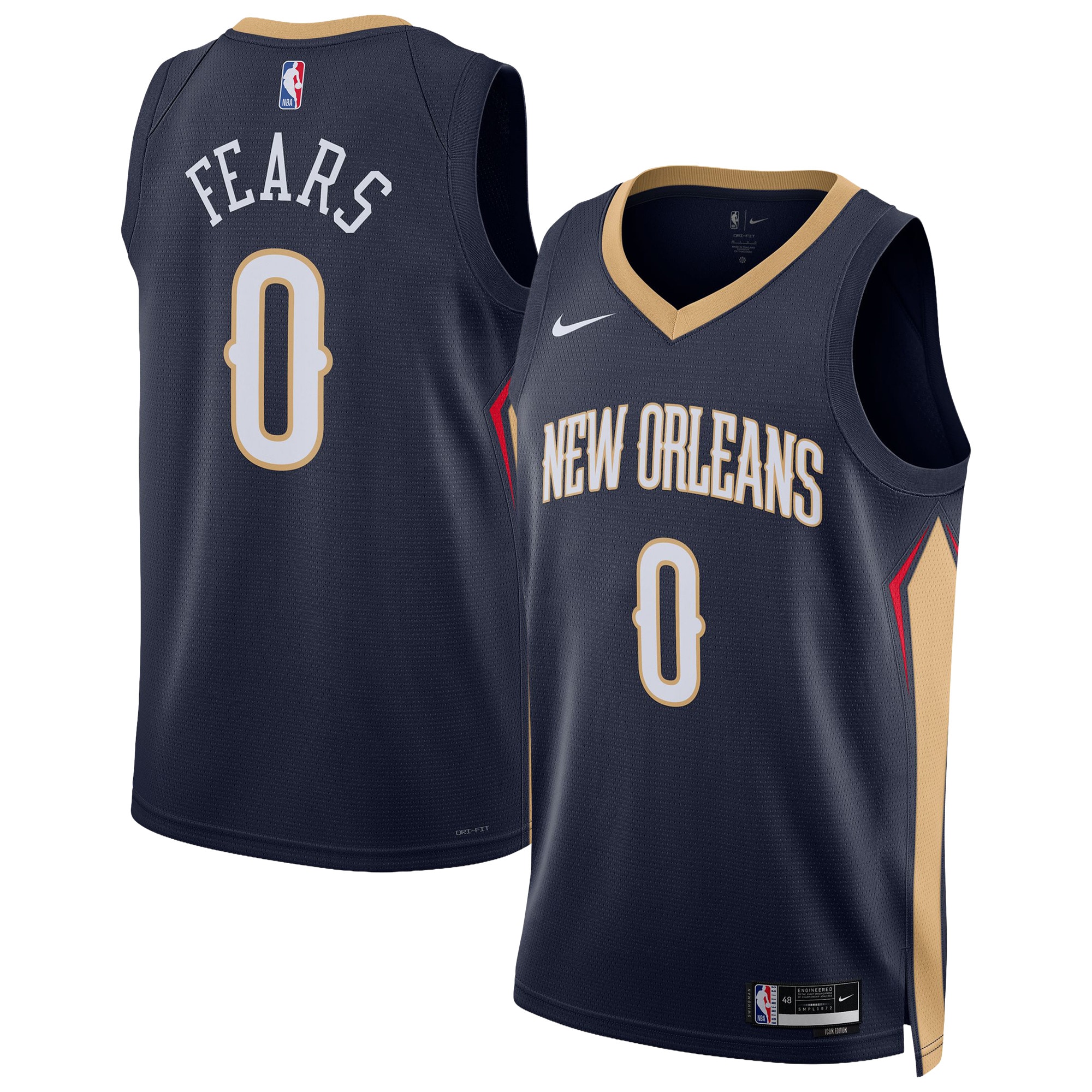 Jeremiah Fears New Orleans Pelicans Unisex Swingman Jersey - Icon Edition - Navy
