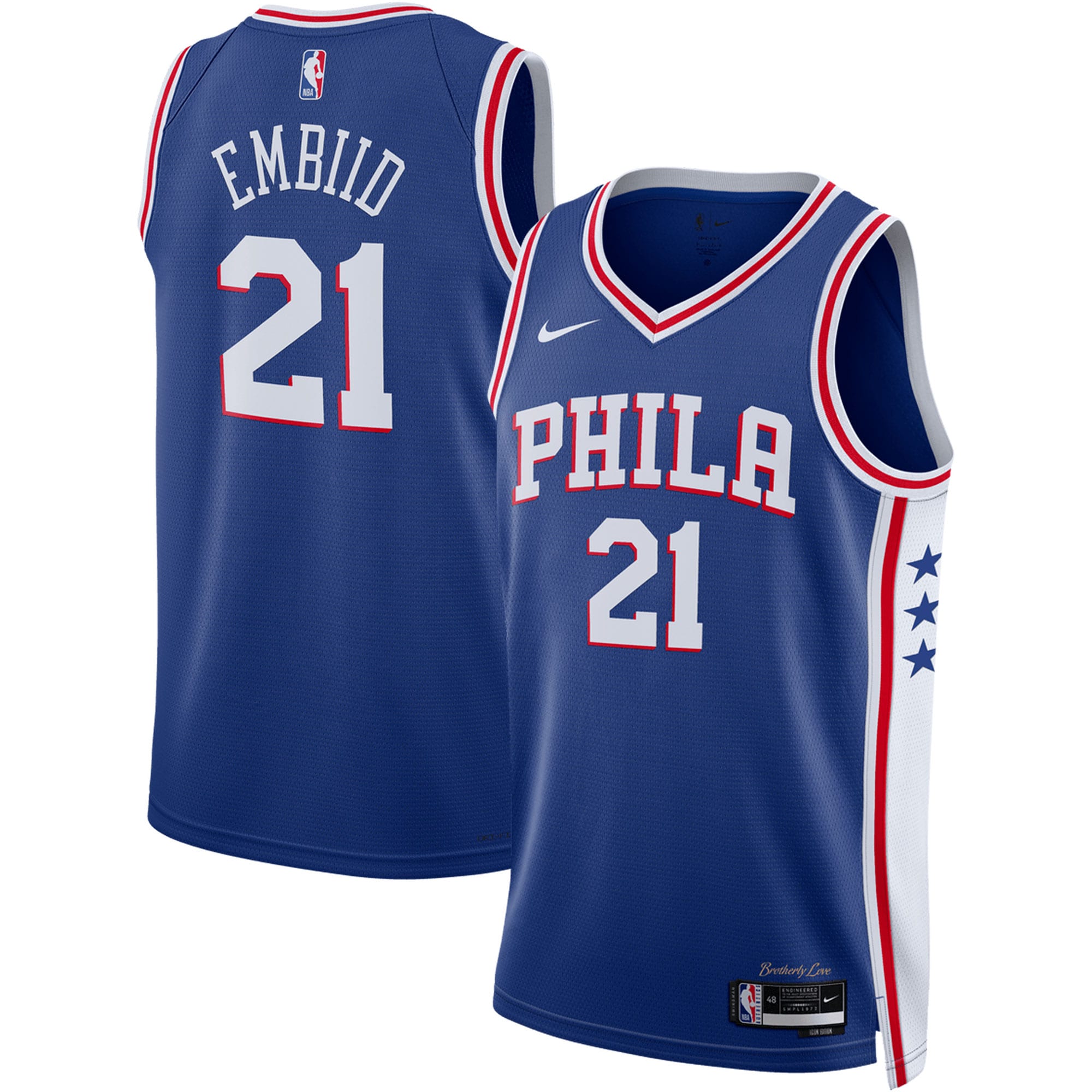 Joel Embiid Philadelphia 76ers Unisex Swingman Jersey - Icon Edition