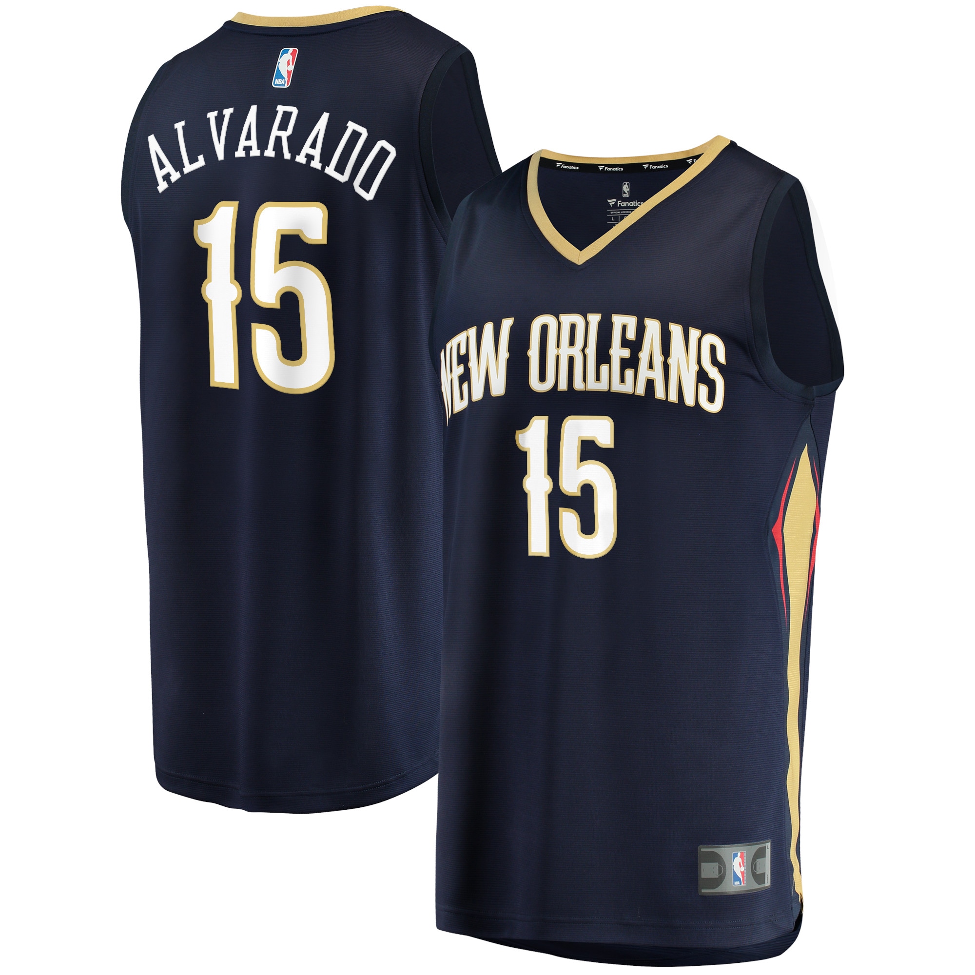 Jose Alvarado New Orleans Pelicans Fanatics Fast Break Jersey - Icon Edition - Navy