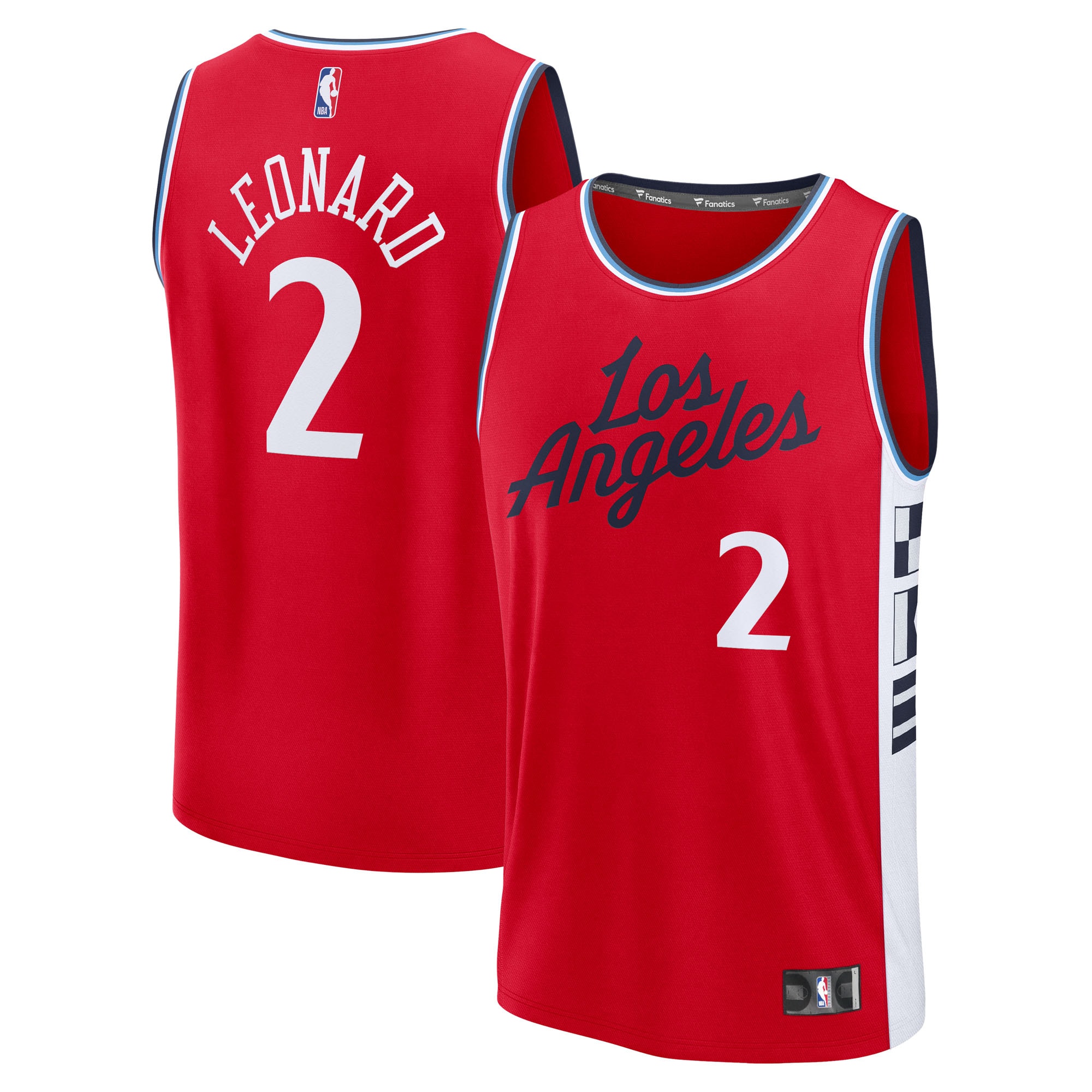 Kawhi Leonard LA Clippers Fanatics Fast Break Player Jersey - Statement Edition - Red