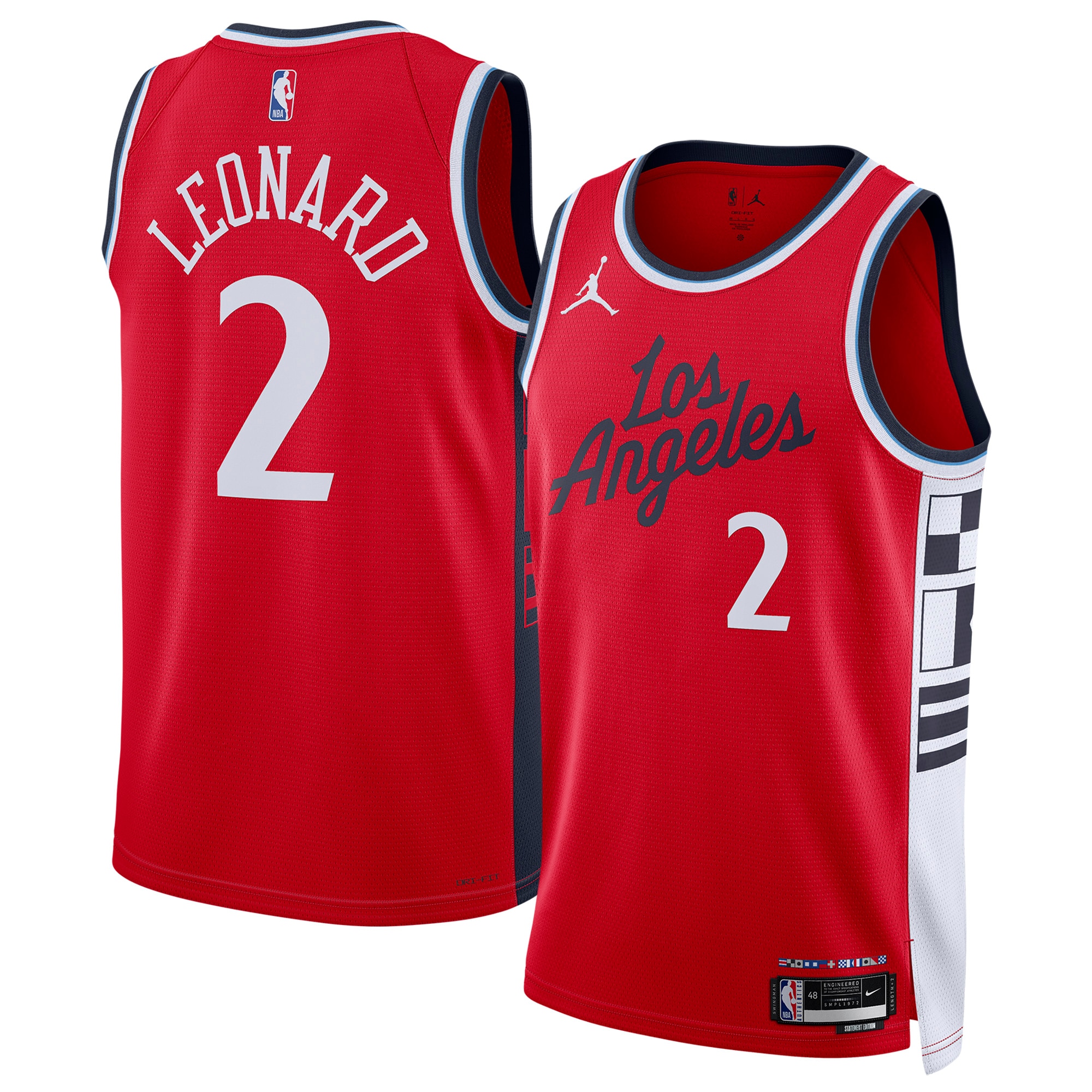 Kawhi Leonard LA Clippers Jordan Brand Unisex 2024/25 Swingman Jersey - Statement Edition - Red