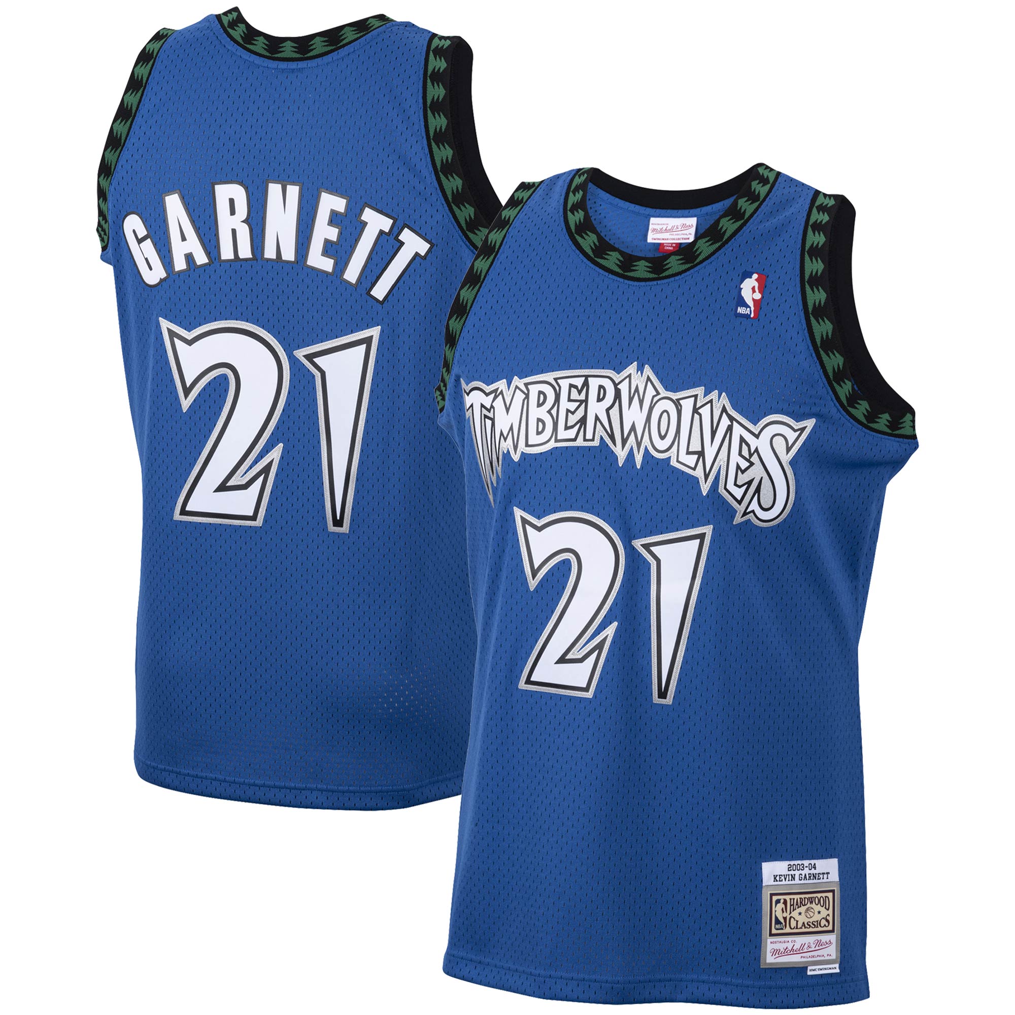 Kevin Garnett Minnesota Timberwolves 2003/04 Hardwood Classics Swingman Jersey - Blue