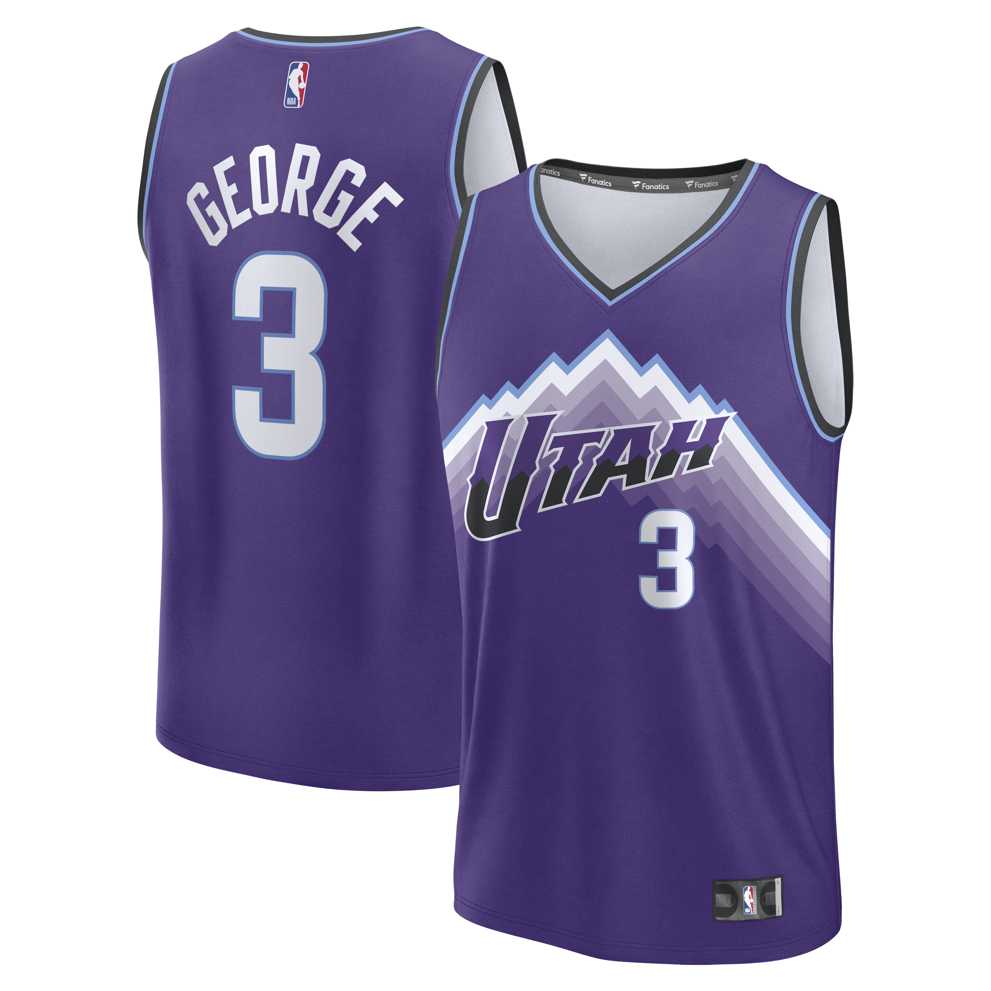 Keyonte George Utah Jazz Fanatics Fast Break Jersey - Purple - Icon Edition