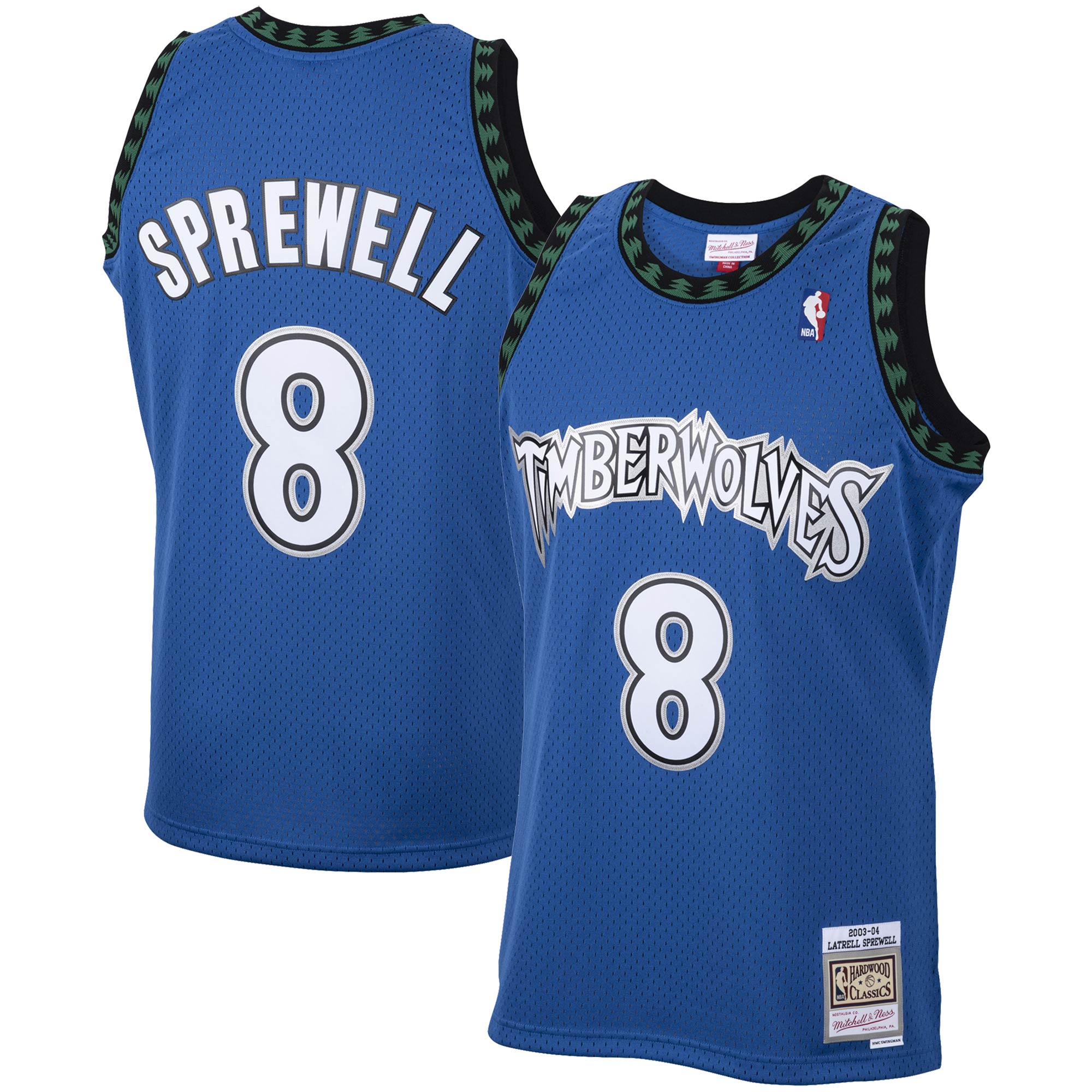 Latrell Sprewell Minnesota Timberwolves 2003/04 Hardwood Classics Swingman Jersey - Blue