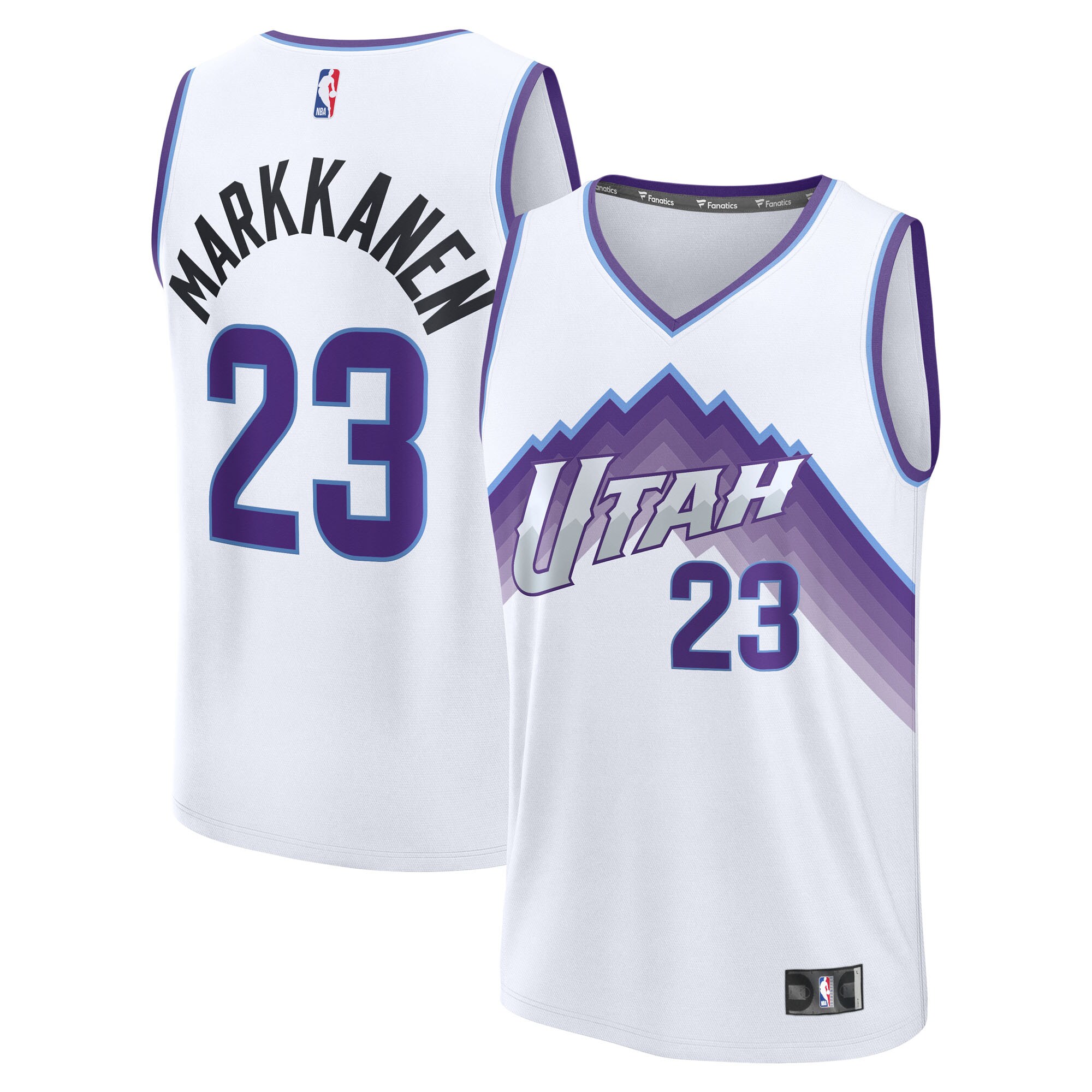 Lauri Markkanen Utah Jazz Fanatics Fast Break Jersey - Association Edition - White