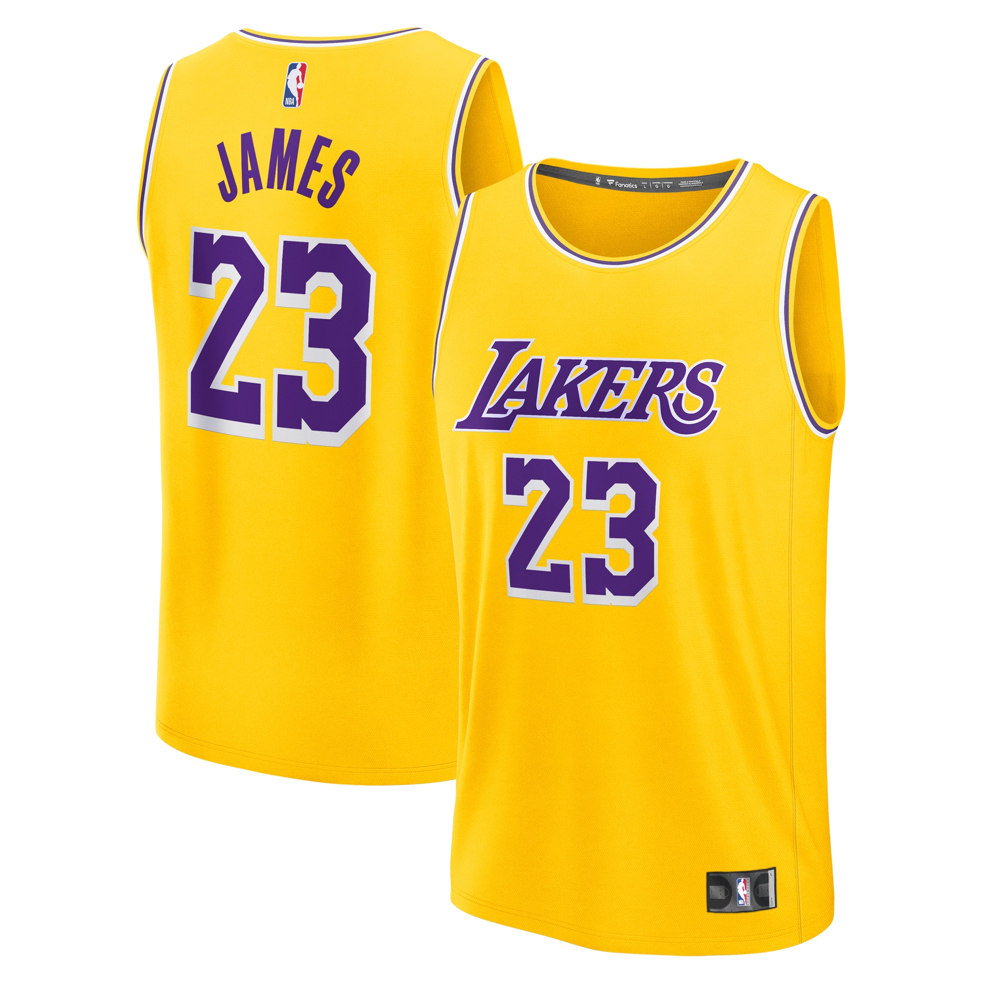 LeBron James Los Angeles Lakers Fanatics Fast Break Jersey - Icon Edition - Gold