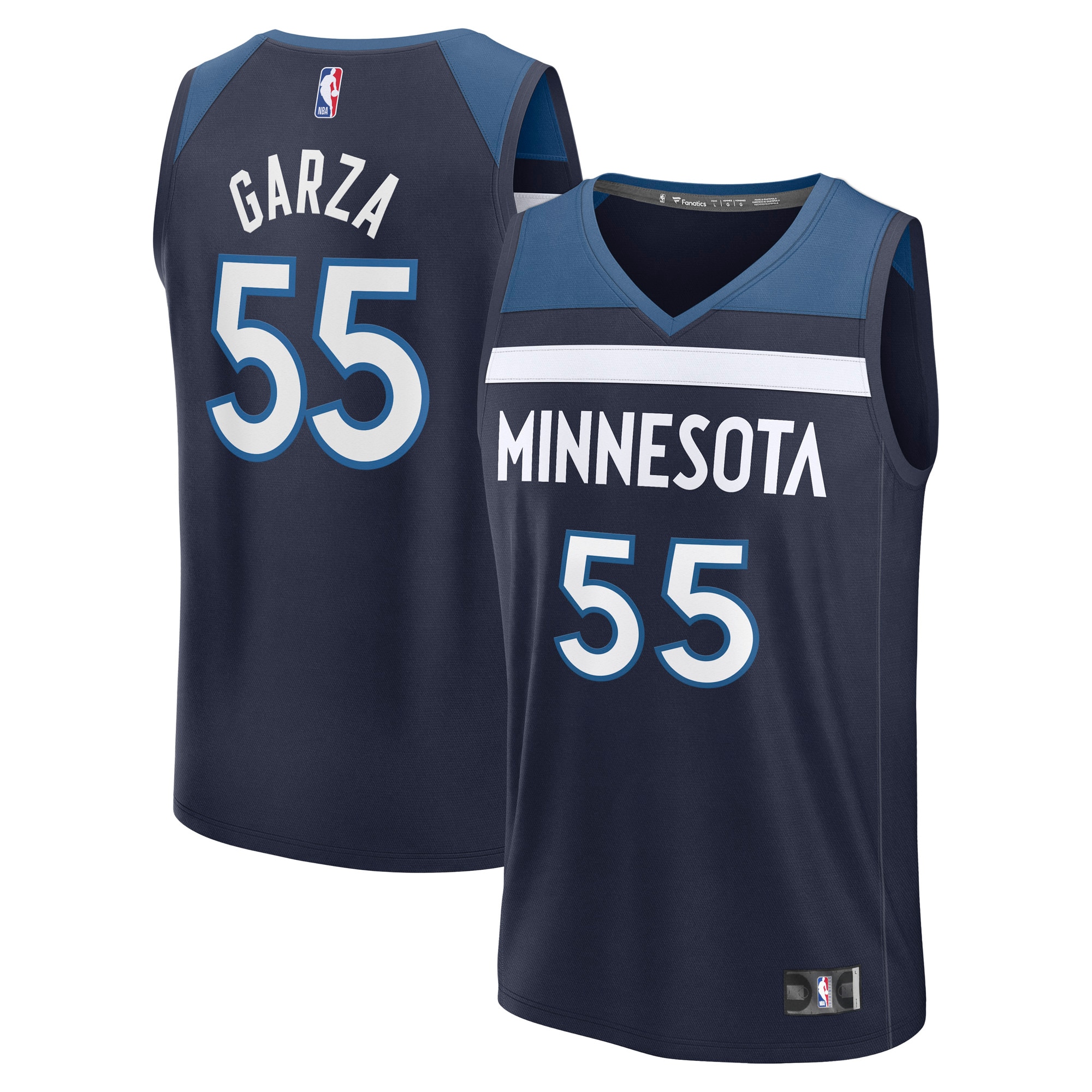 Luka Garza Minnesota Timberwolves Fanatics Fast Break Player Jersey - Icon Edition - Navy
