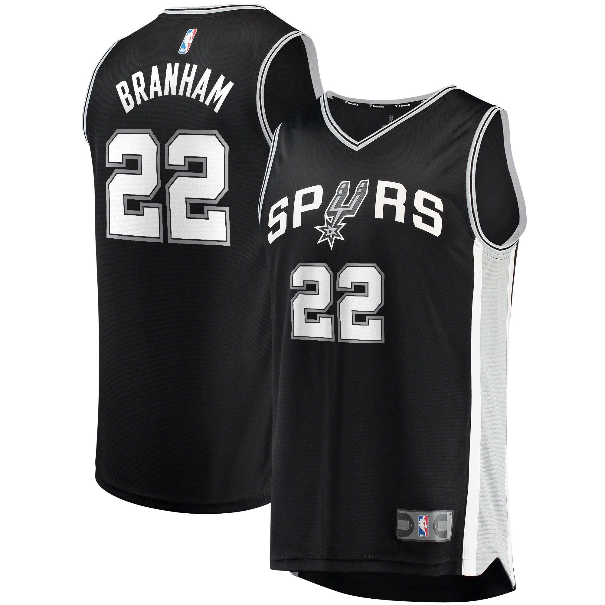 Malaki Branham San Antonio Spurs Fanatics Fast Break Player Jersey - Icon Edition - Black