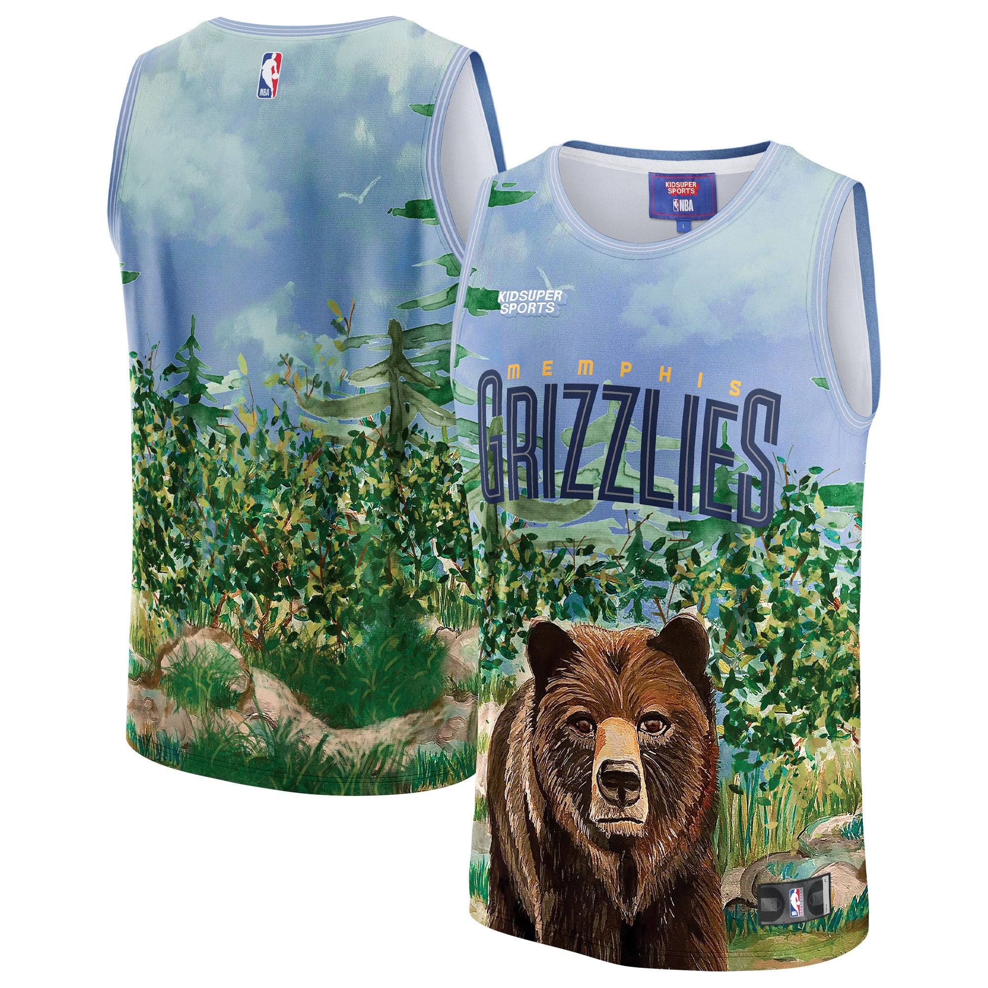 Memphis Grizzlies & KidSuper Studios by Fanatics Unisex Hometown Jersey - Teal