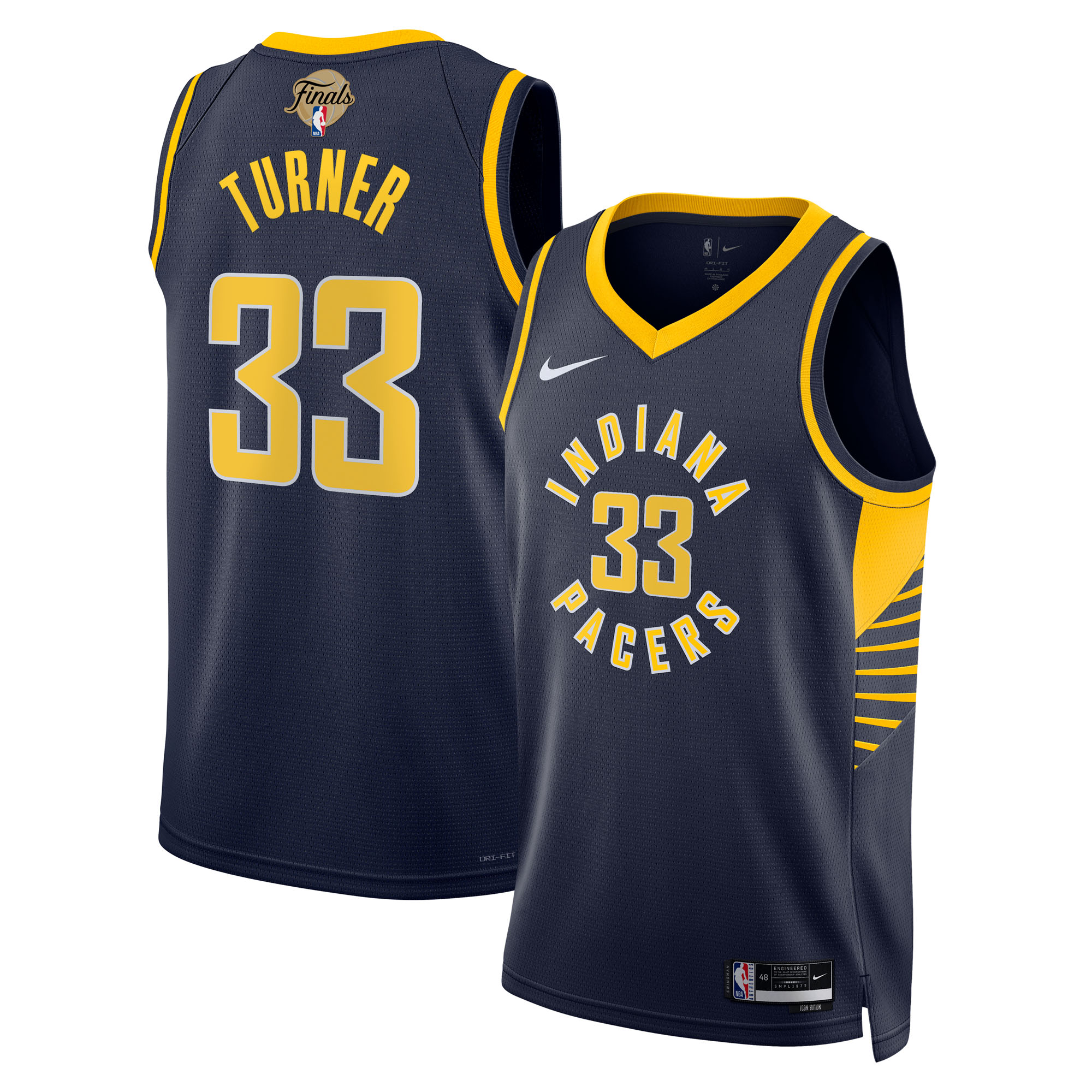 Myles Turner Indiana Pacers Unisex 2025 Finals Swingman Jersey - Icon Edition - Navy