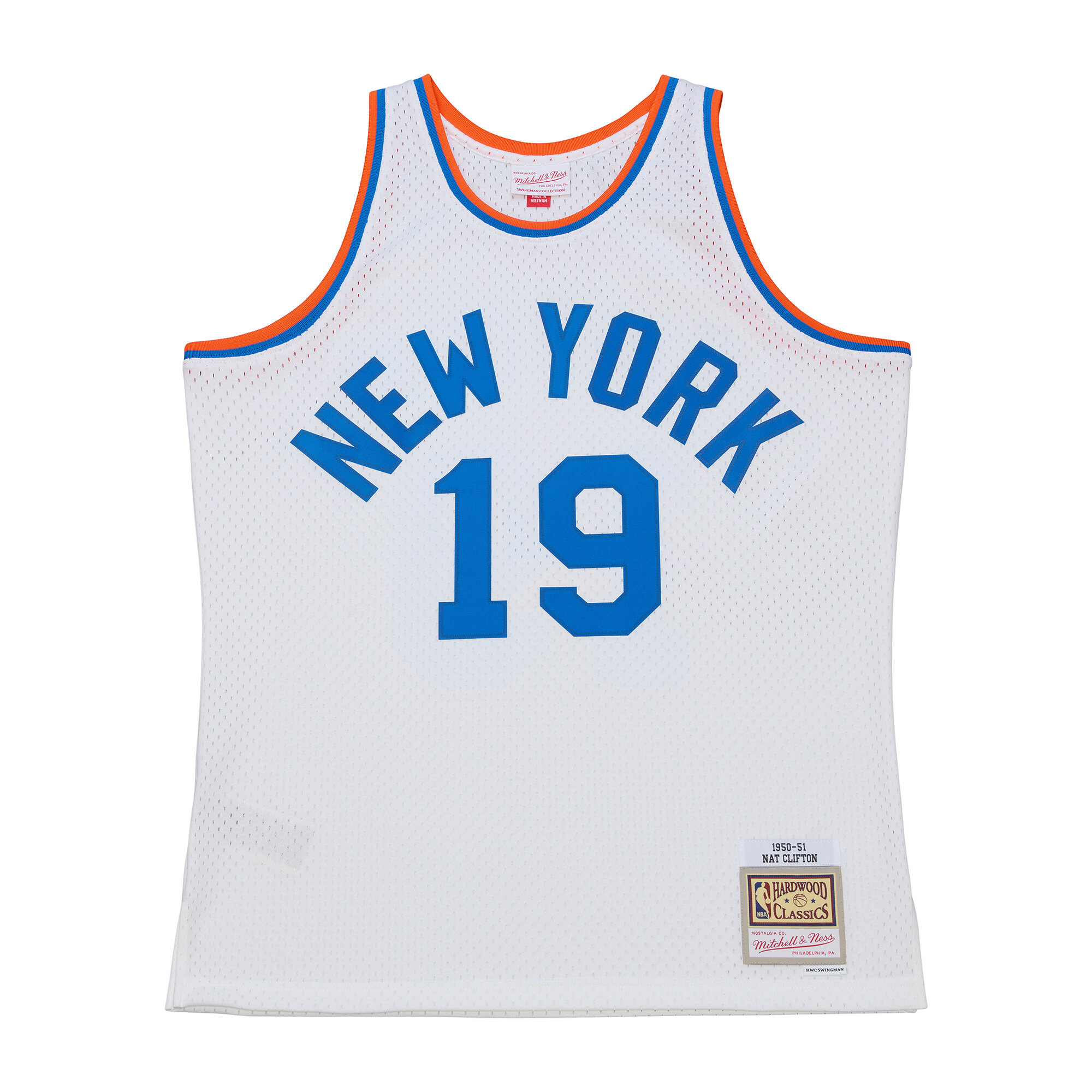 Nathaniel Clifton New York Knicks 1950-51 Pioneers Swingman Jersey - White