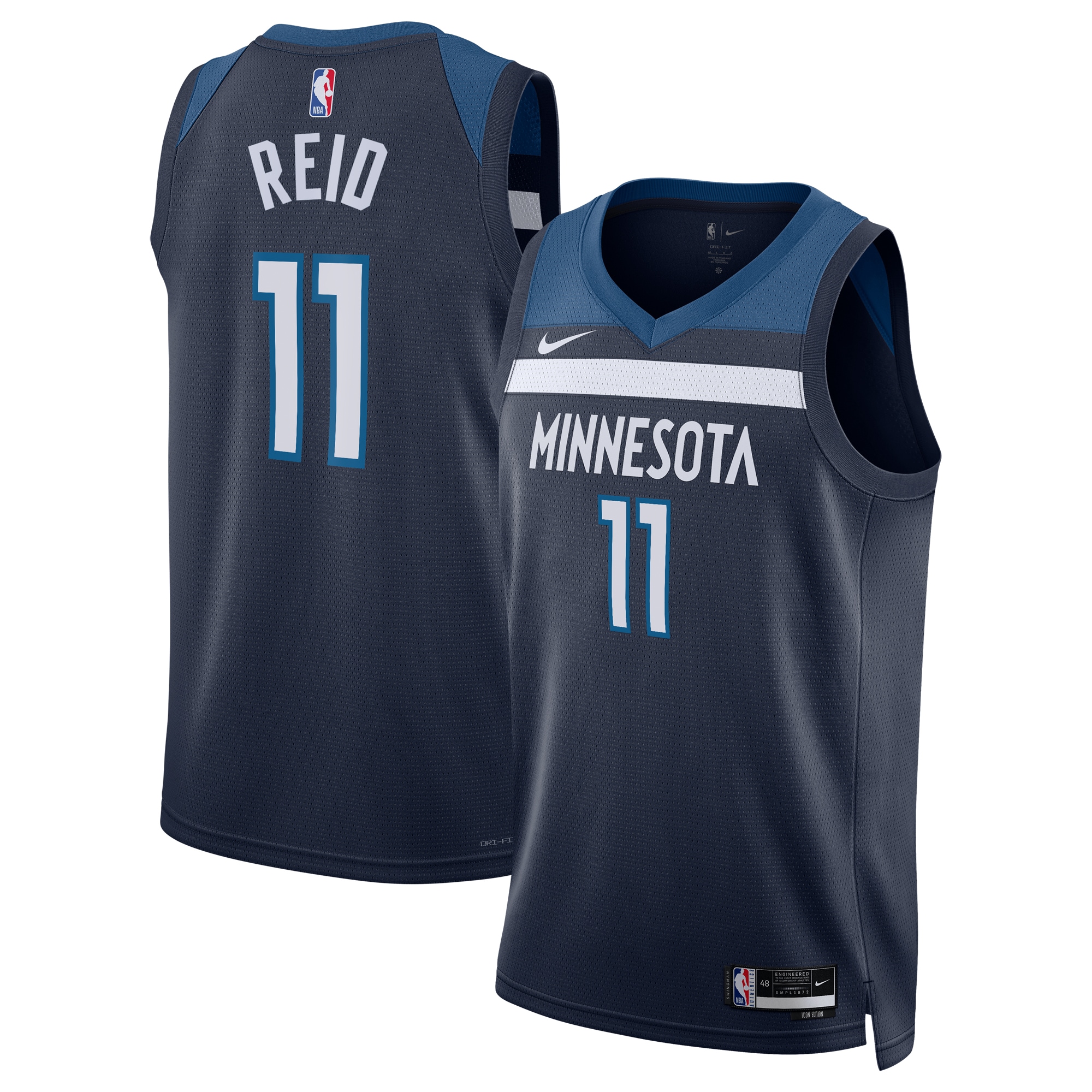 Naz Reid Minnesota Timberwolves Unisex Swingman Jersey - Icon Edition - Navy