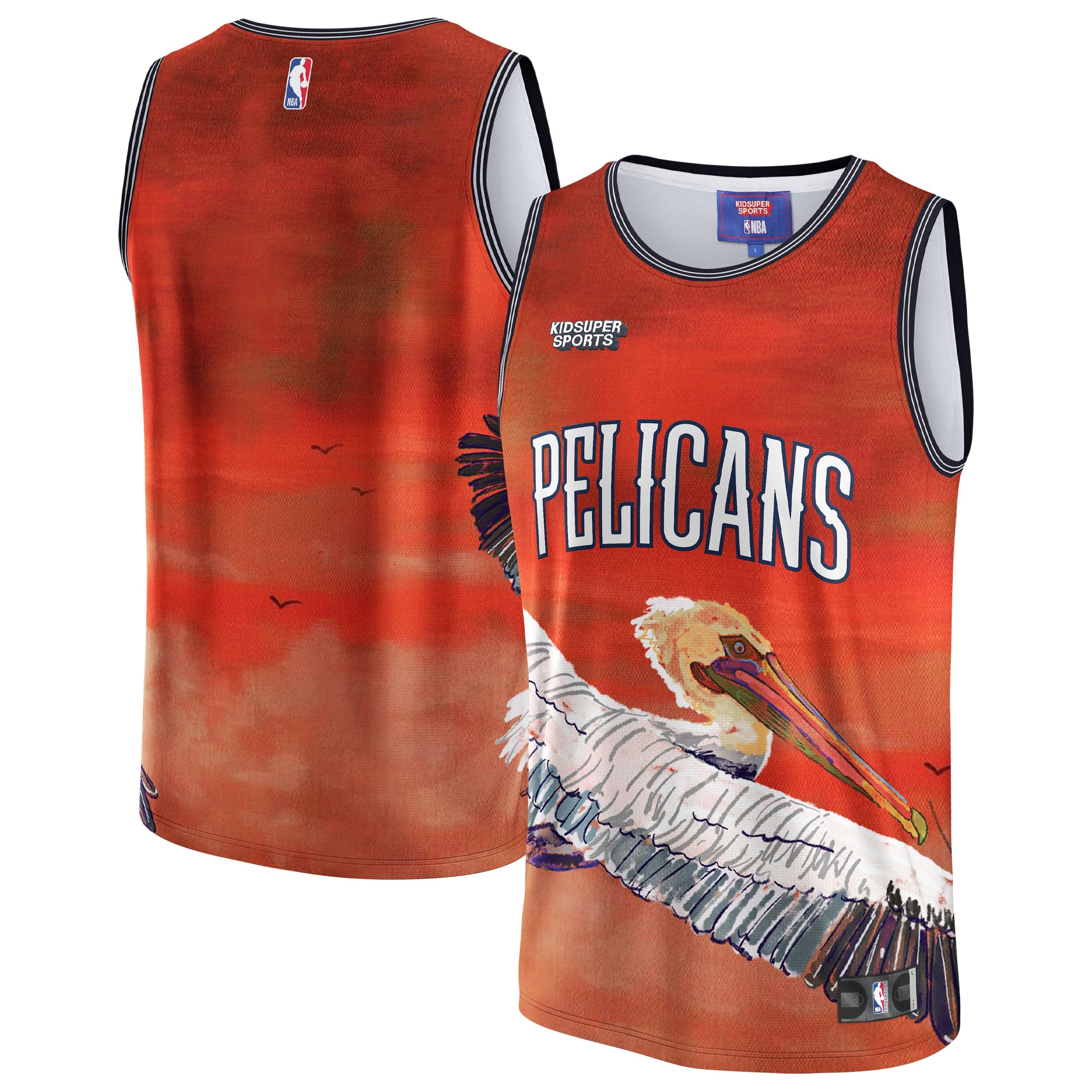 New Orleans Pelicans & KidSuper Studios by Fanatics Unisex Hometown Jersey - Red