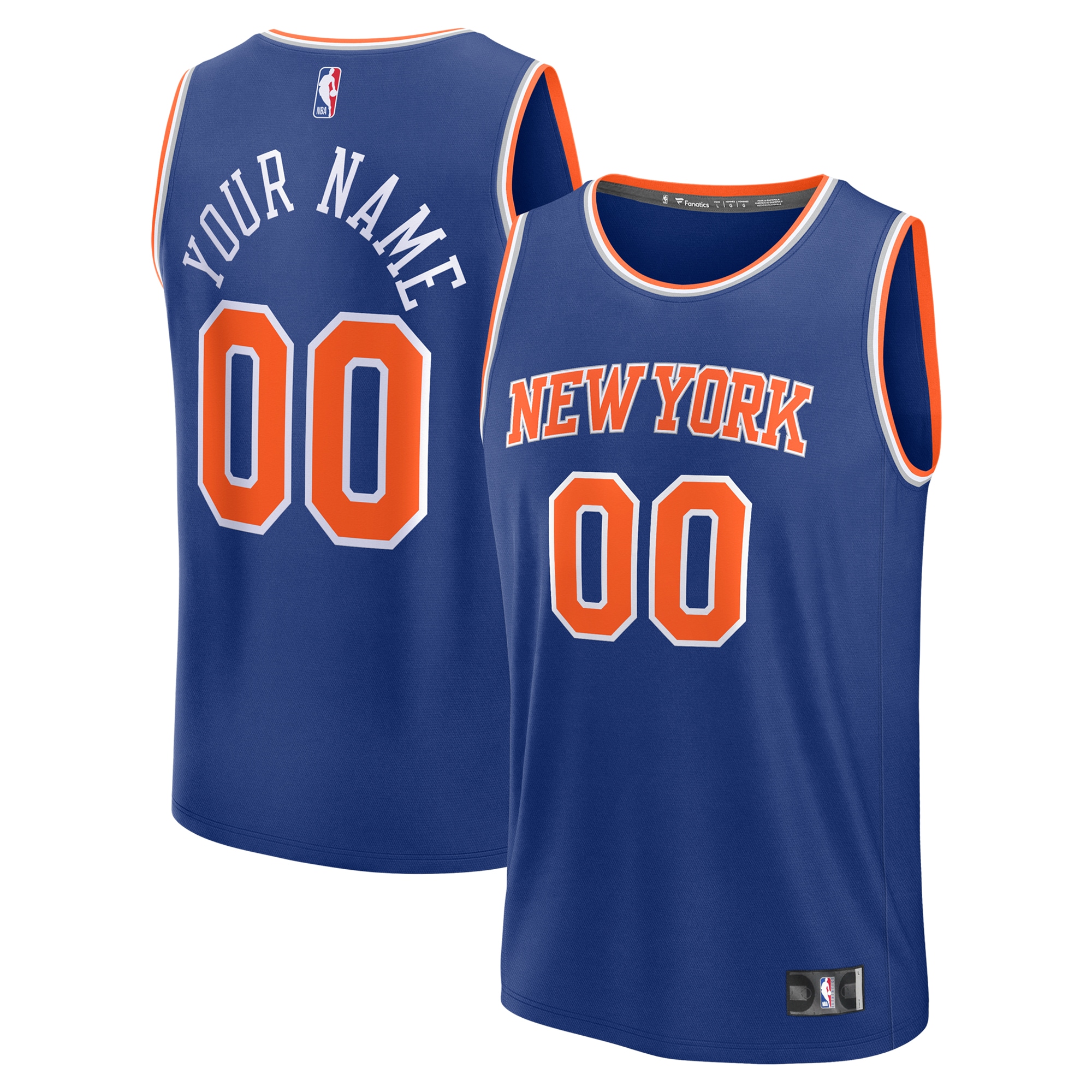 New York Knicks Fanatics Fast Break Custom Jersey - Icon Edition