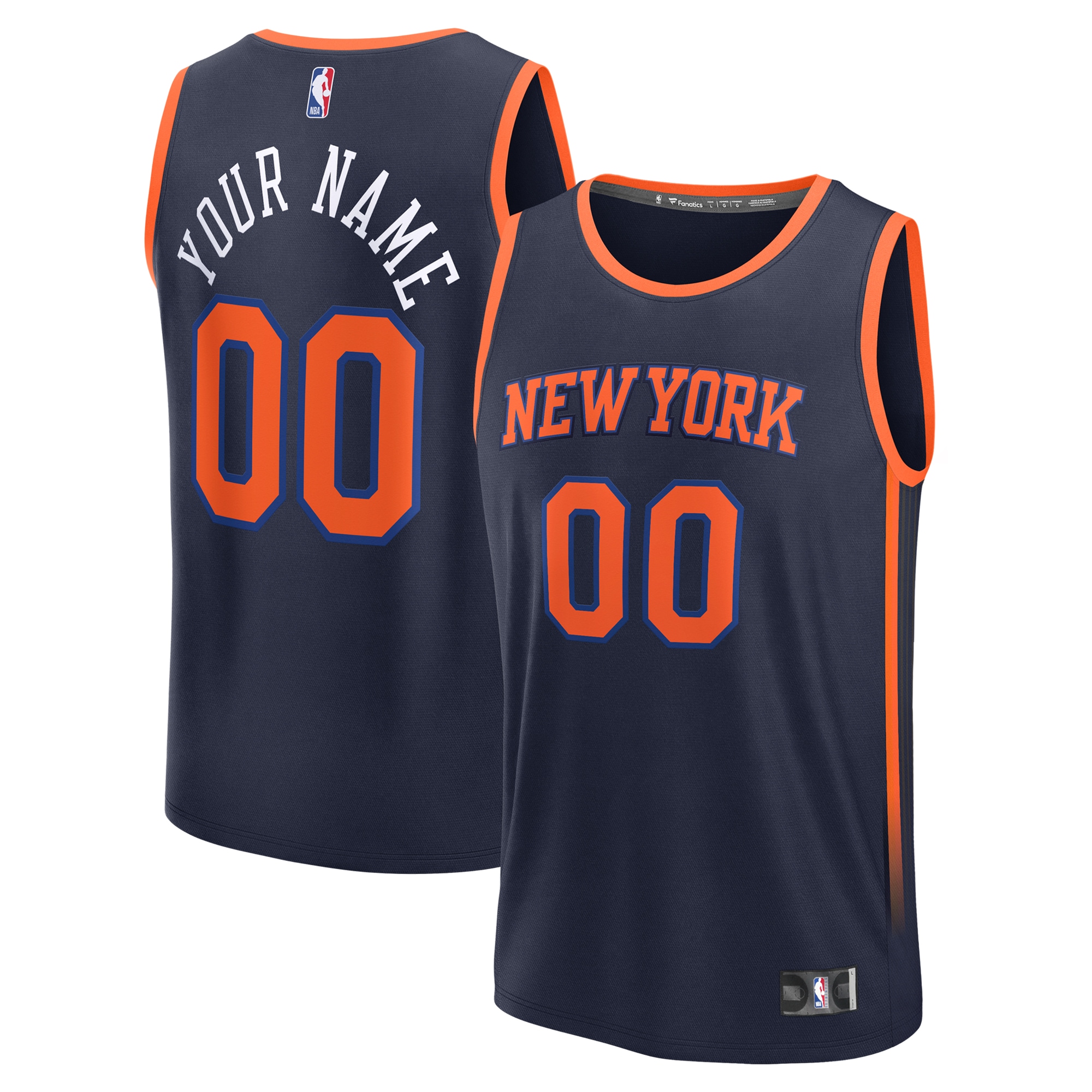 New York Knicks Fanatics Fast Break Custom Jersey - Statement Edition