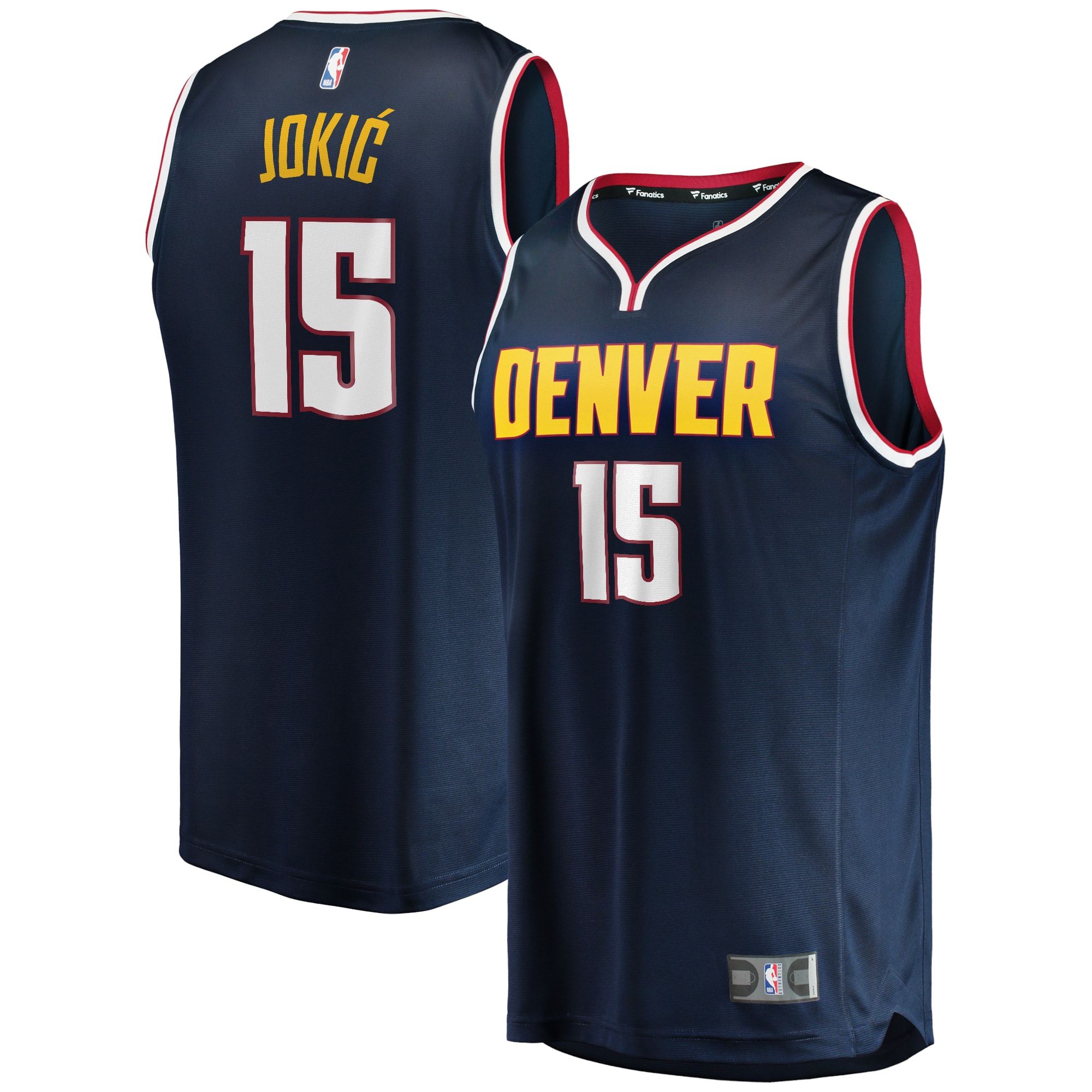 Nikola Jokić Denver Nuggets Fanatics Big & Tall Fast Break Player Jersey - Navy - Icon Edition