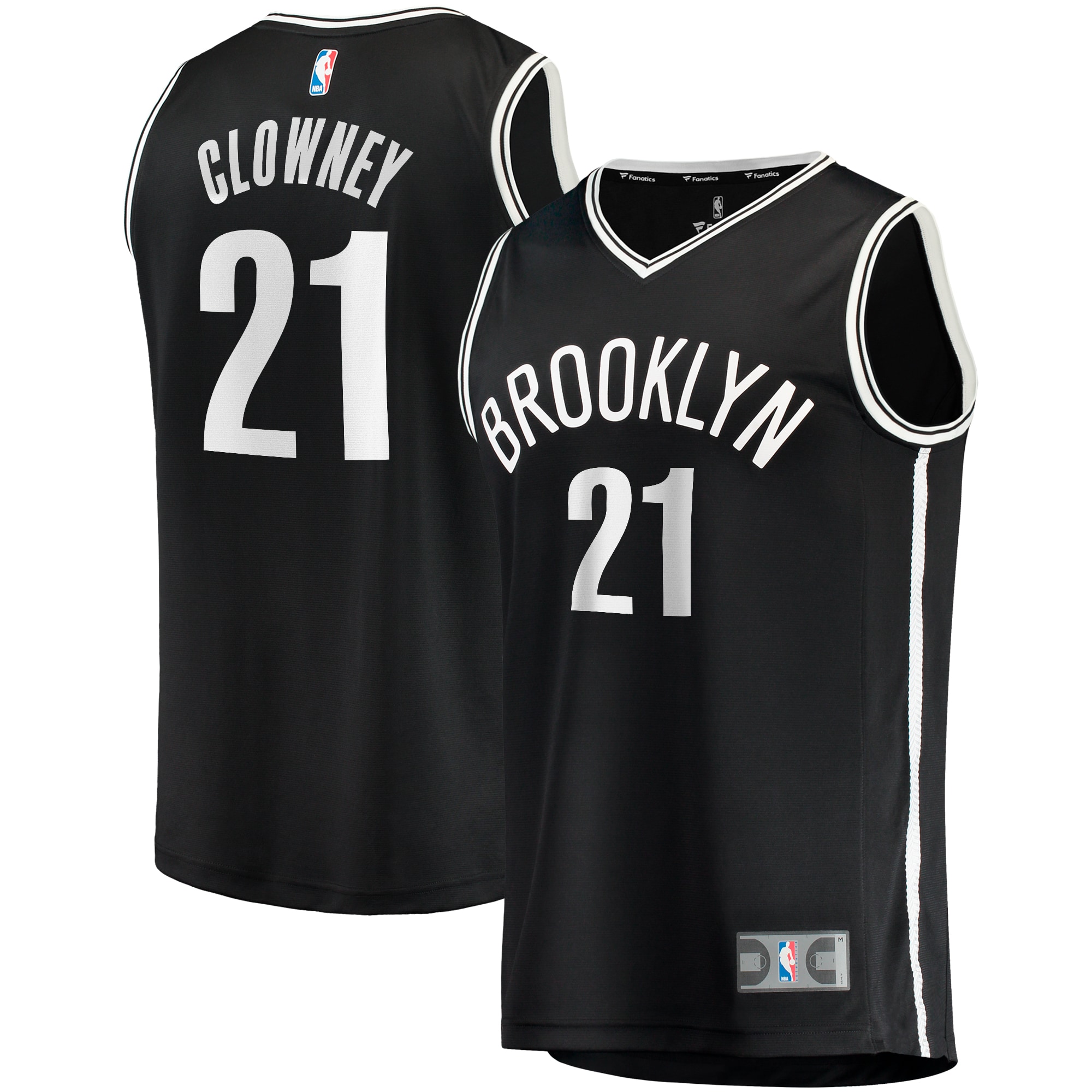Noah Clowney Brooklyn Nets Fanatics Fast Break Jersey - Icon Edition - Black