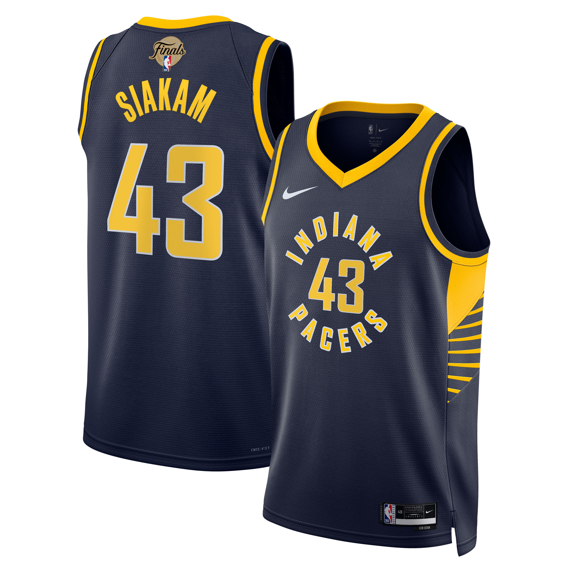 Pascal Siakam Indiana Pacers Unisex 2025 Finals Swingman Jersey - Icon Edition - Navy