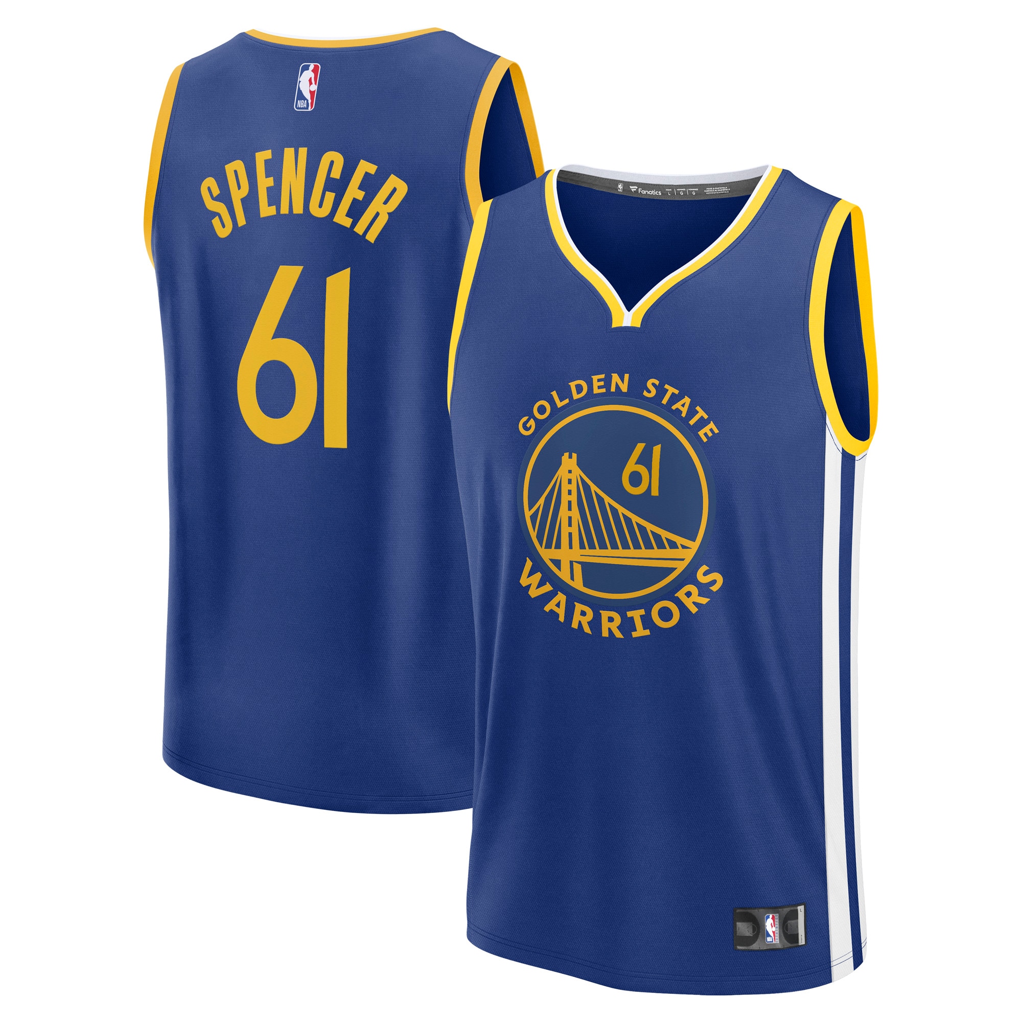 Pat Spencer Golden State Warriors Fanatics Fast Break Player Jersey - Icon Edition - Royal