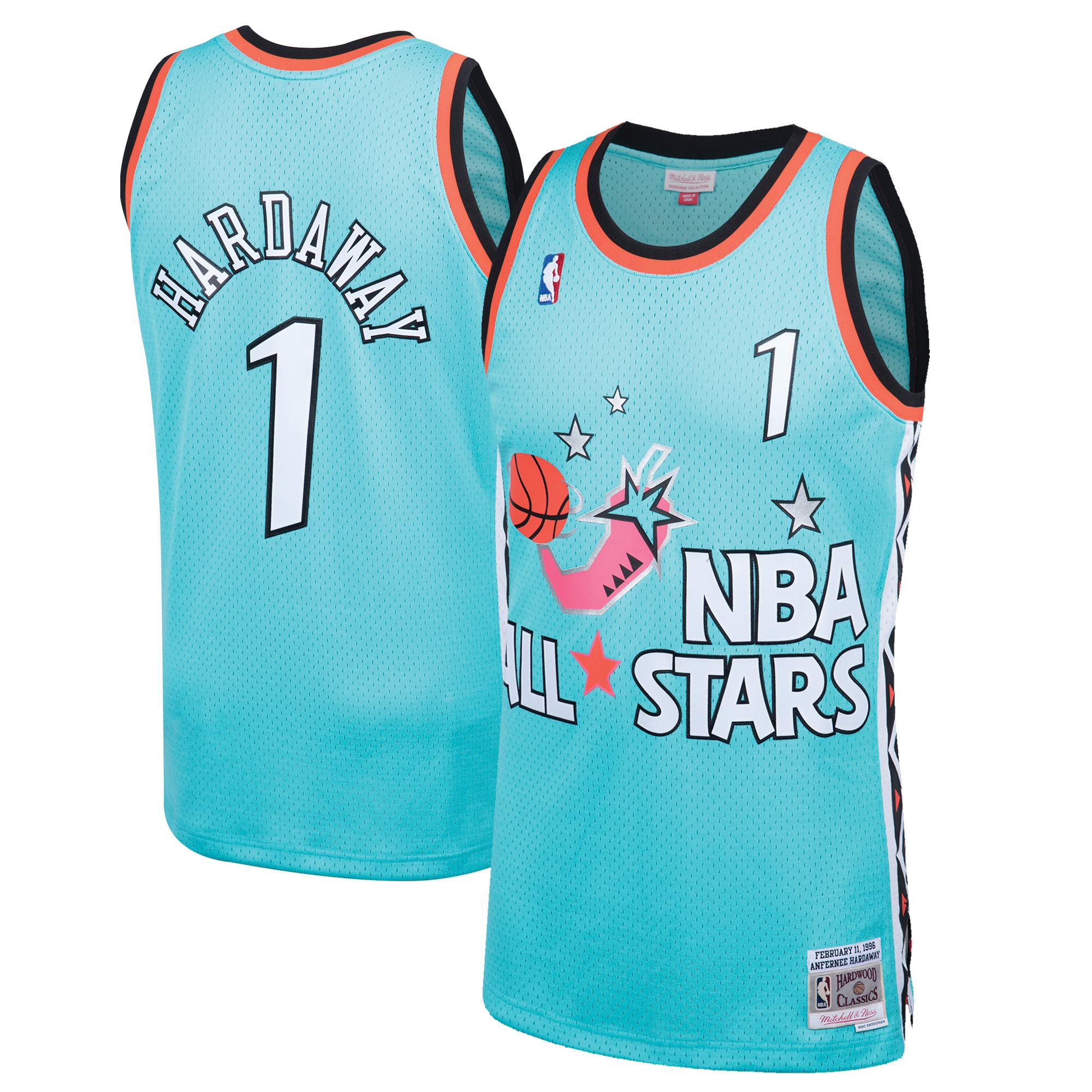 Penny Hardaway 1996 All-Star Game Hardwood Classics Swingman Jersey - Teal