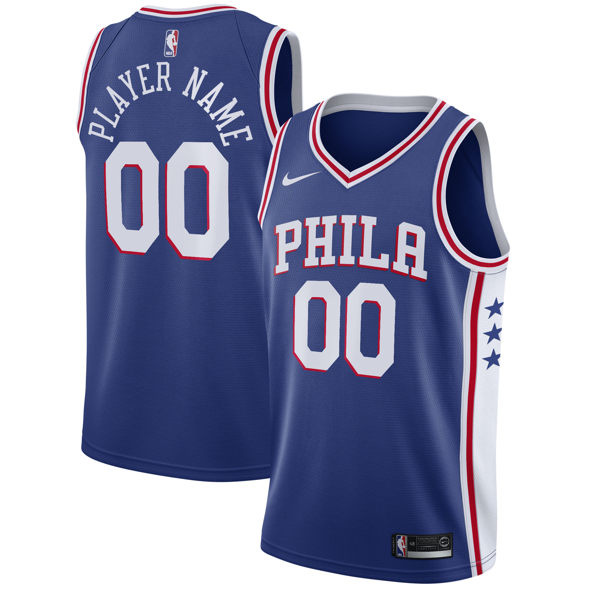 Philadelphia 76ers 2020/21 Swingman Custom Jersey - Icon Edition