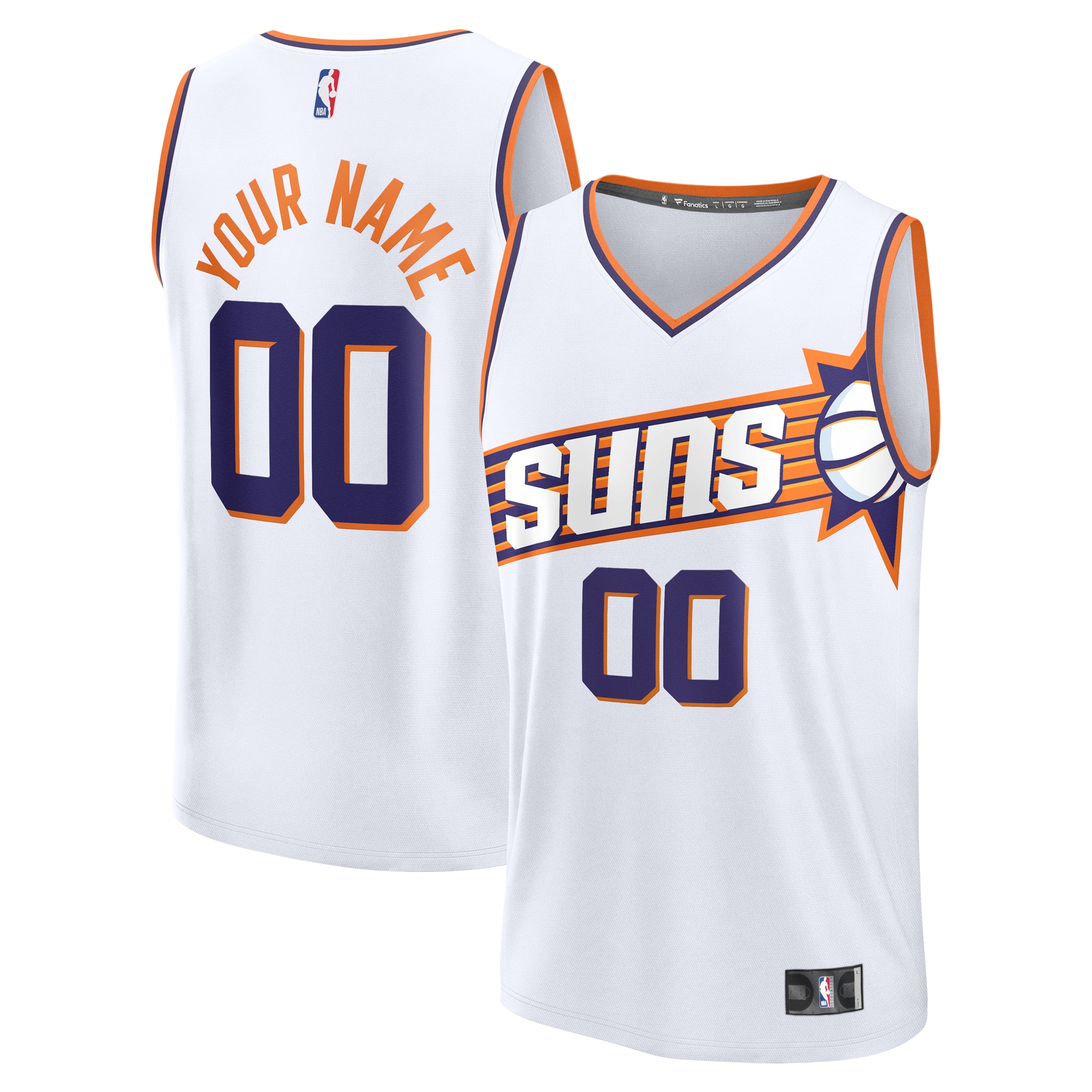 Phoenix Suns Fanatics Fast Break Custom Jersey - Association Edition