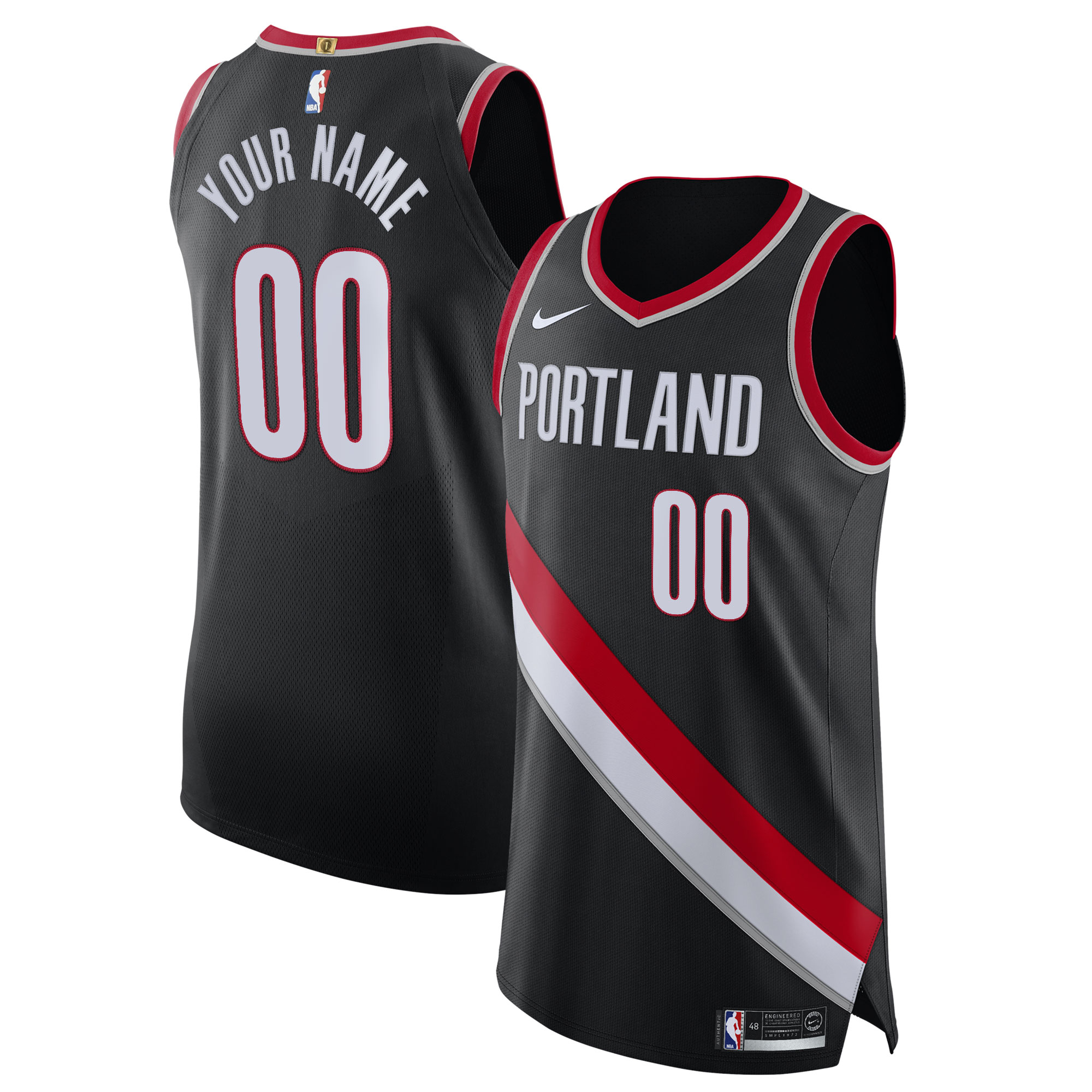 Portland Trail Blazers 2020/21 Custom Jersey Black - Icon Edition