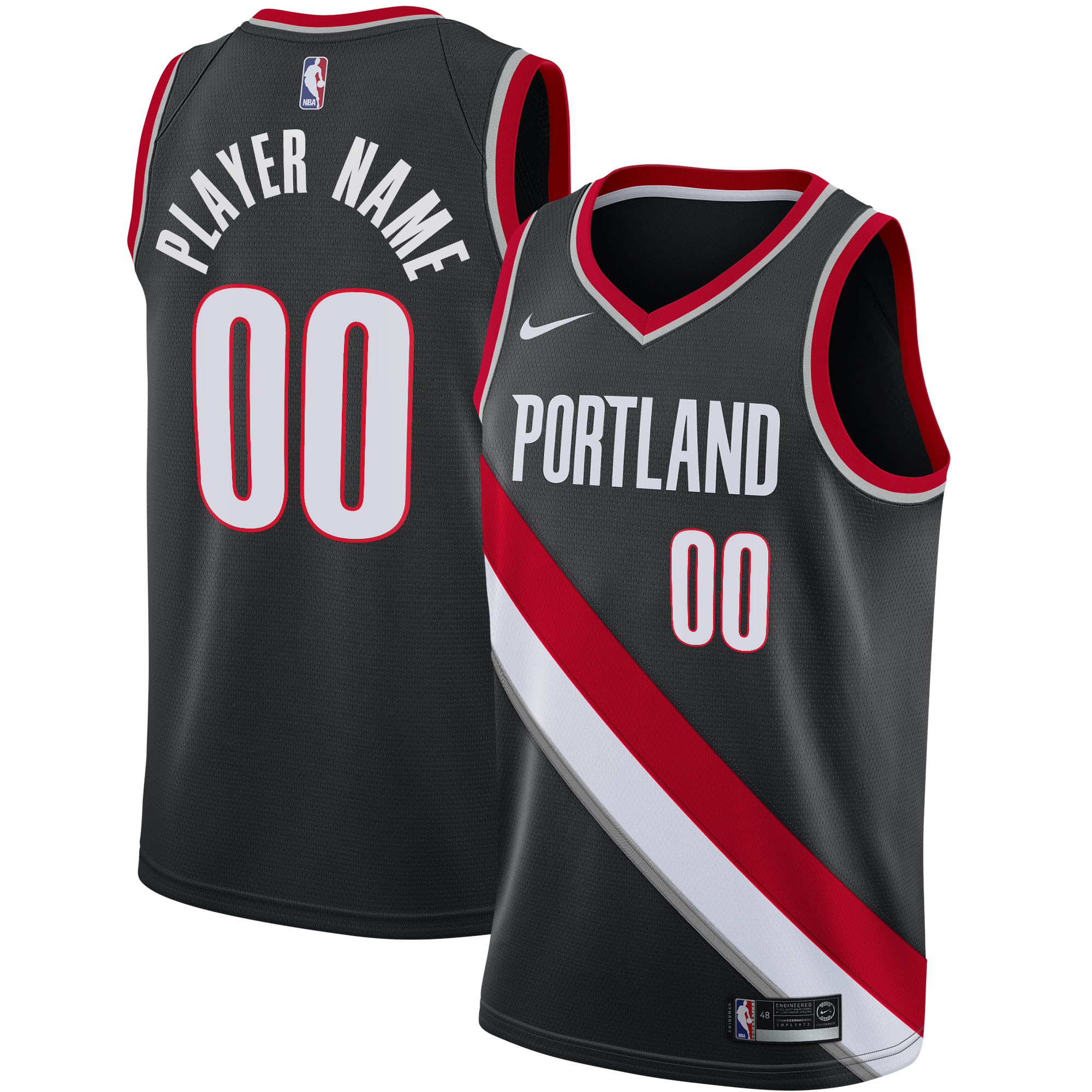 Portland Trail Blazers 2020/21 Swingman Custom Jersey - Icon Edition