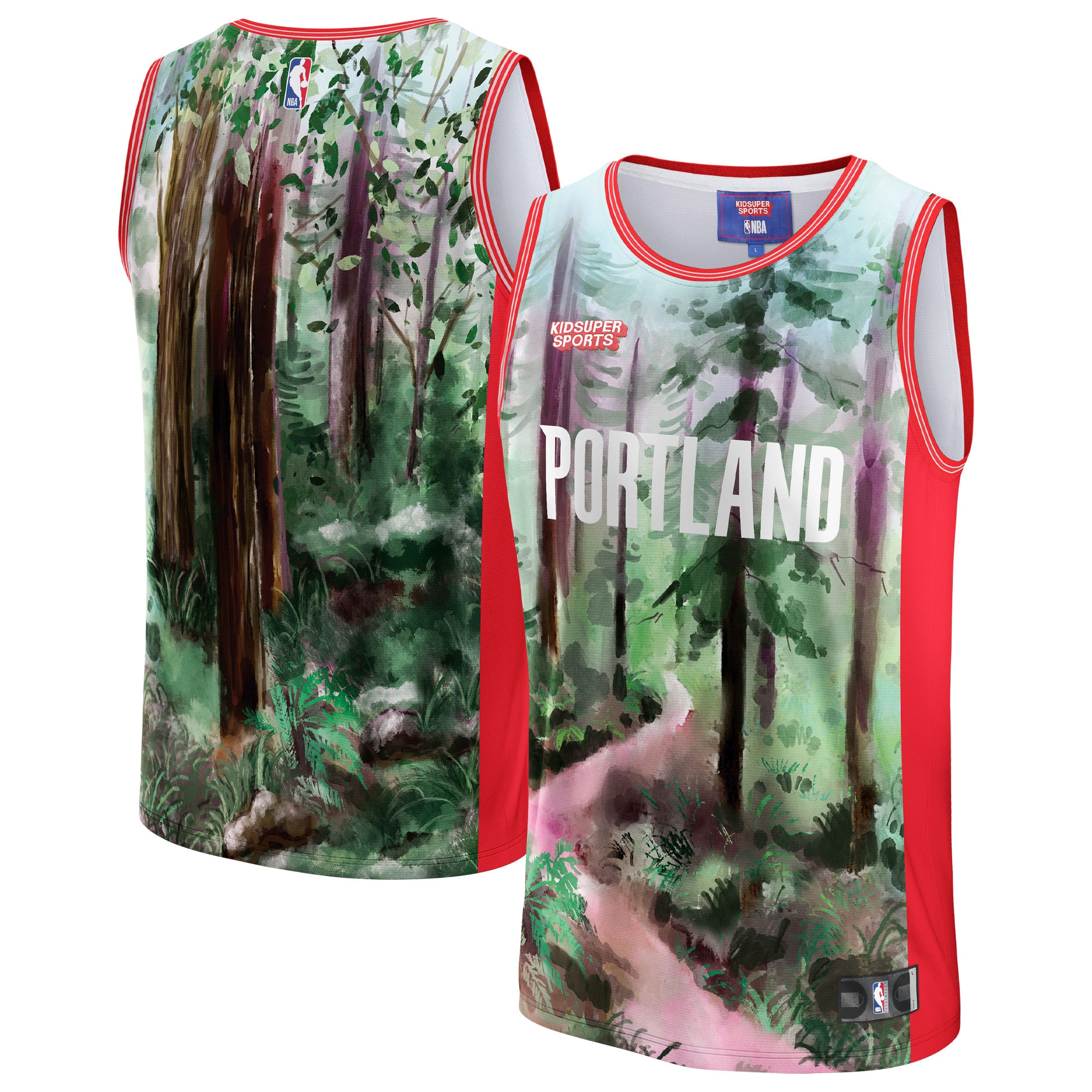 Portland Trail Blazers & KidSuper Studios by Fanatics Unisex Hometown Jersey - Green