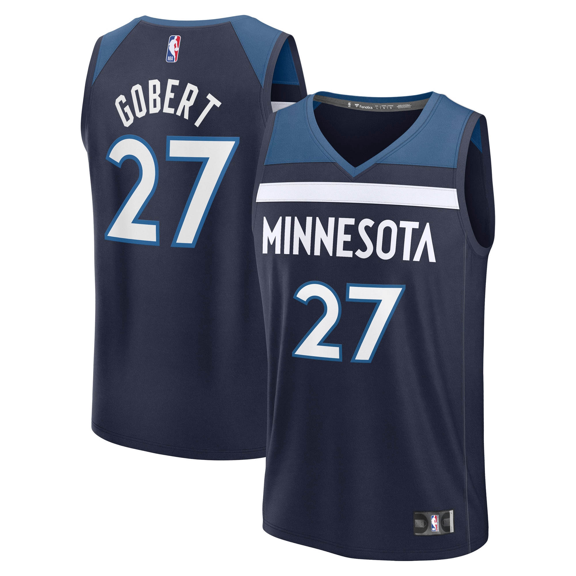 Rudy Gobert Minnesota Timberwolves Fanatics Fast Break Player Jersey - Icon Edition - Navy