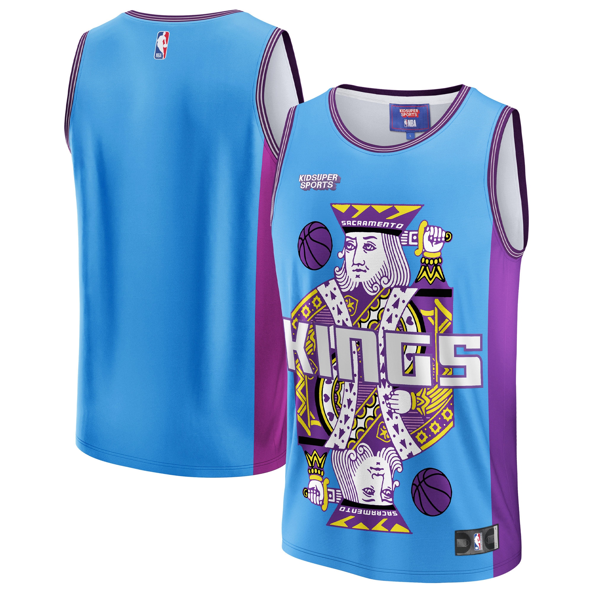 Sacramento Kings & KidSuper Studios by Fanatics Unisex Hometown Jersey - Blue