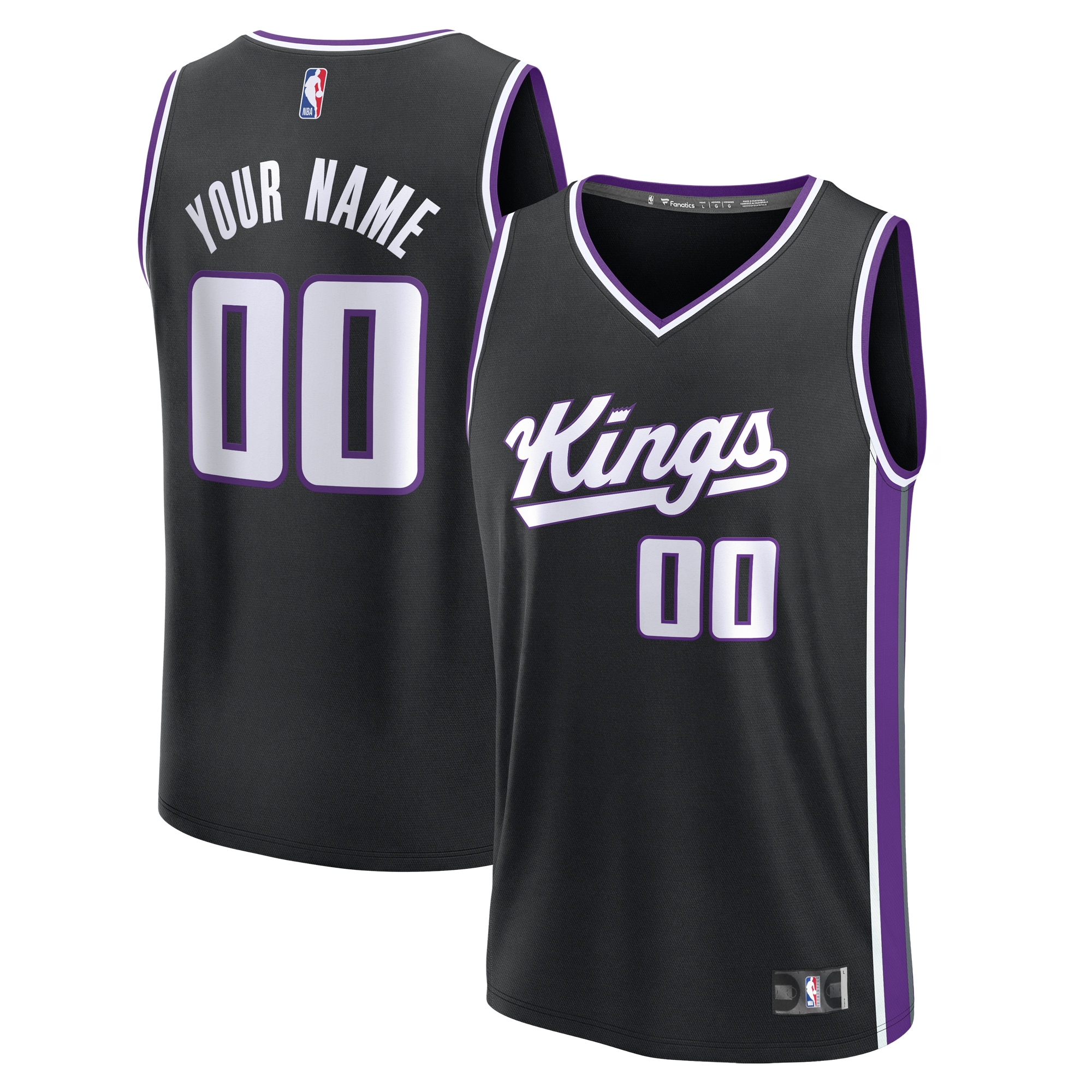 Sacramento Kings Fanatics Fast Break Custom Jersey - Icon Edition