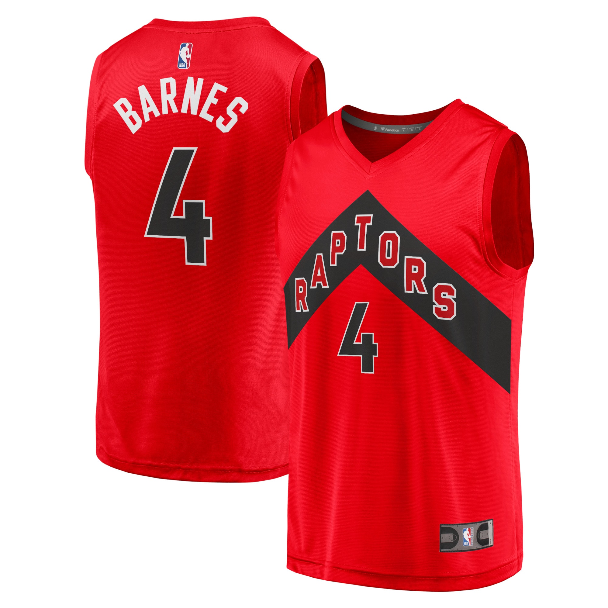 Scottie Barnes Toronto Raptors Fanatics Fast Break Jersey - Icon Edition - Red
