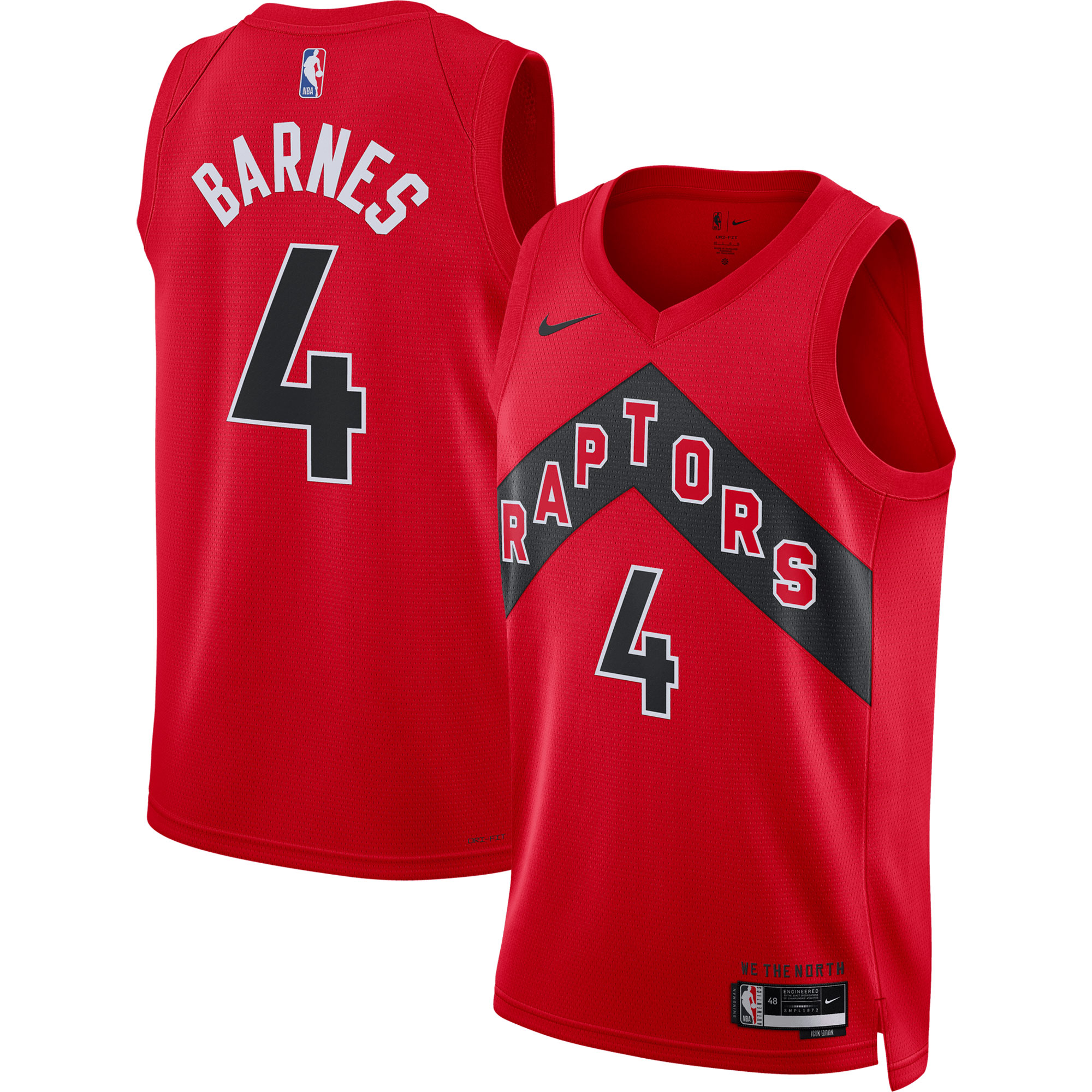 Scottie Barnes Toronto Raptors Unisex Swingman Jersey - Icon Edition - Red