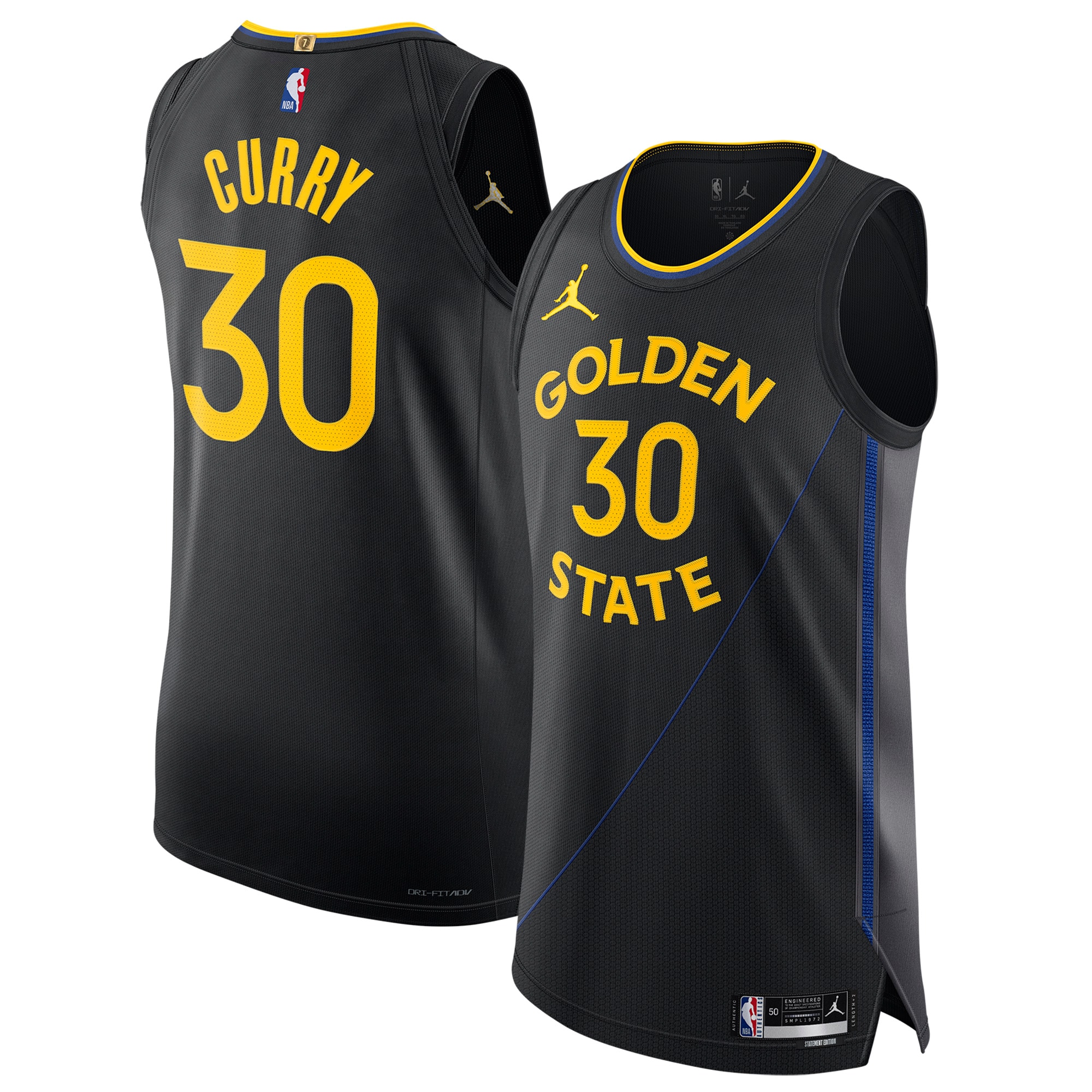 Stephen Curry Golden State Warriors Jordan Brand 2024/25 Jersey - Statement Edition - Black