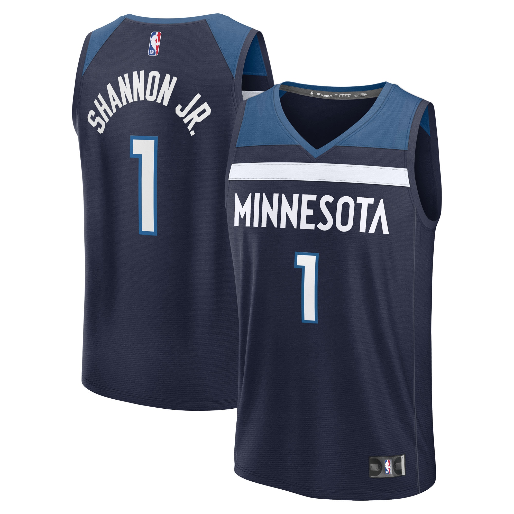 Terrence Shannon Jr. Minnesota Timberwolves Fanatics Fast Break Jersey - Navy - Icon Edition