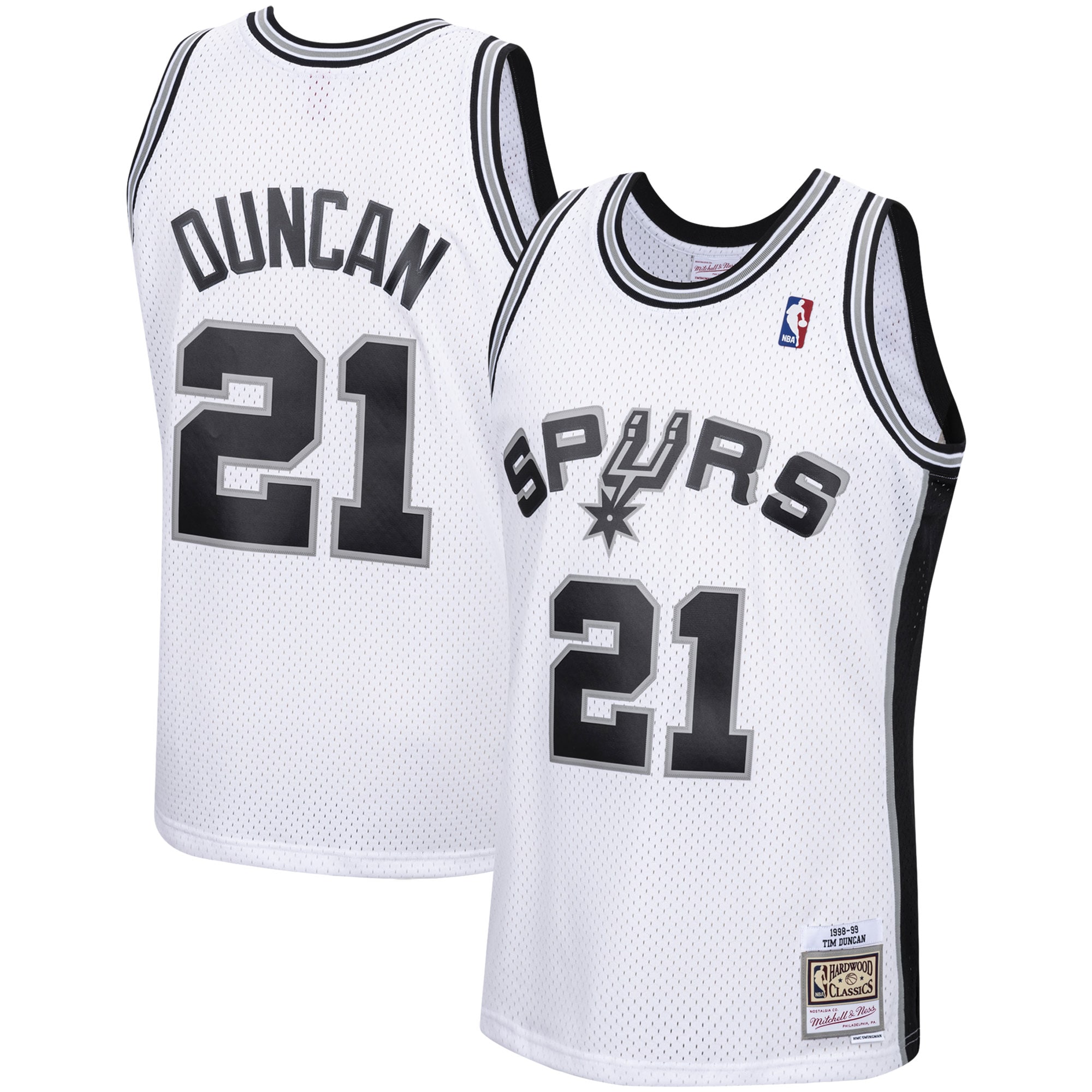 Tim Duncan San Antonio Spurs 1998/99 Hardwood Classics Swingman Jersey