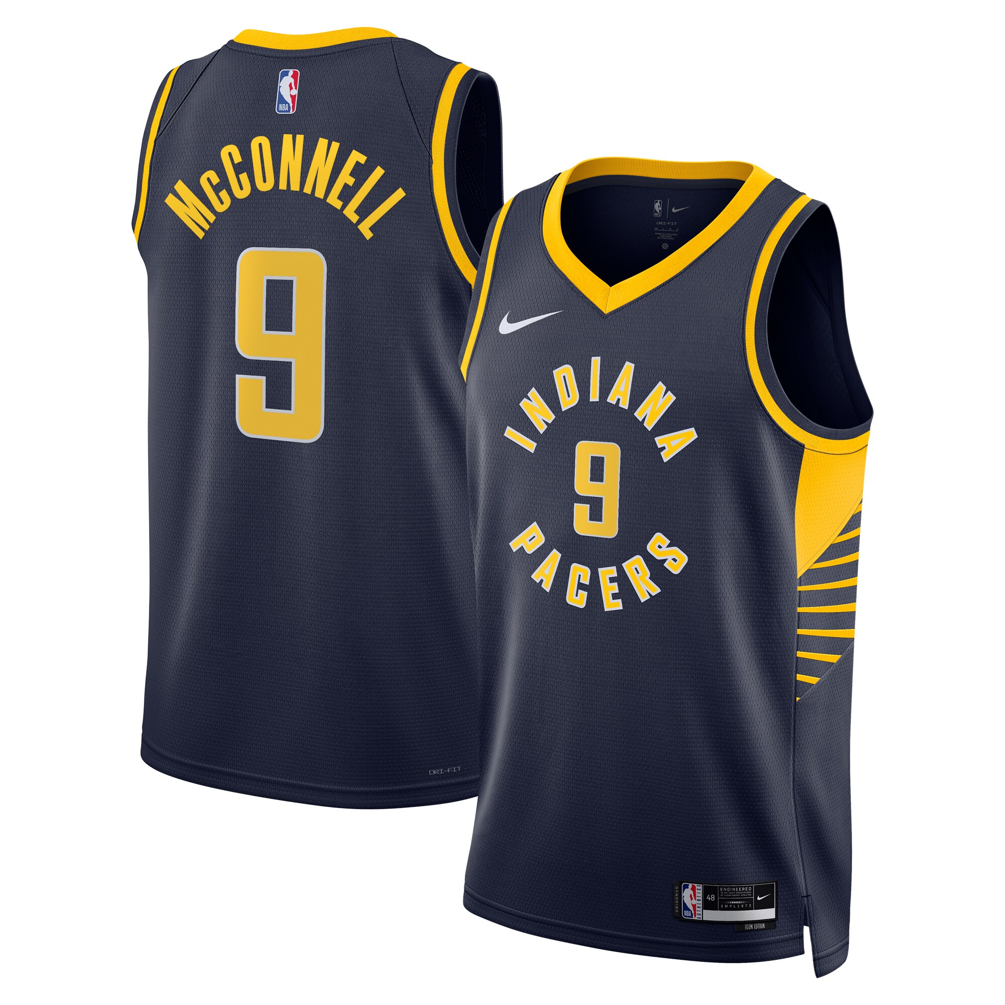 T.J. McConnell Indiana Pacers Unisex Swingman Jersey - Icon Edition - Navy