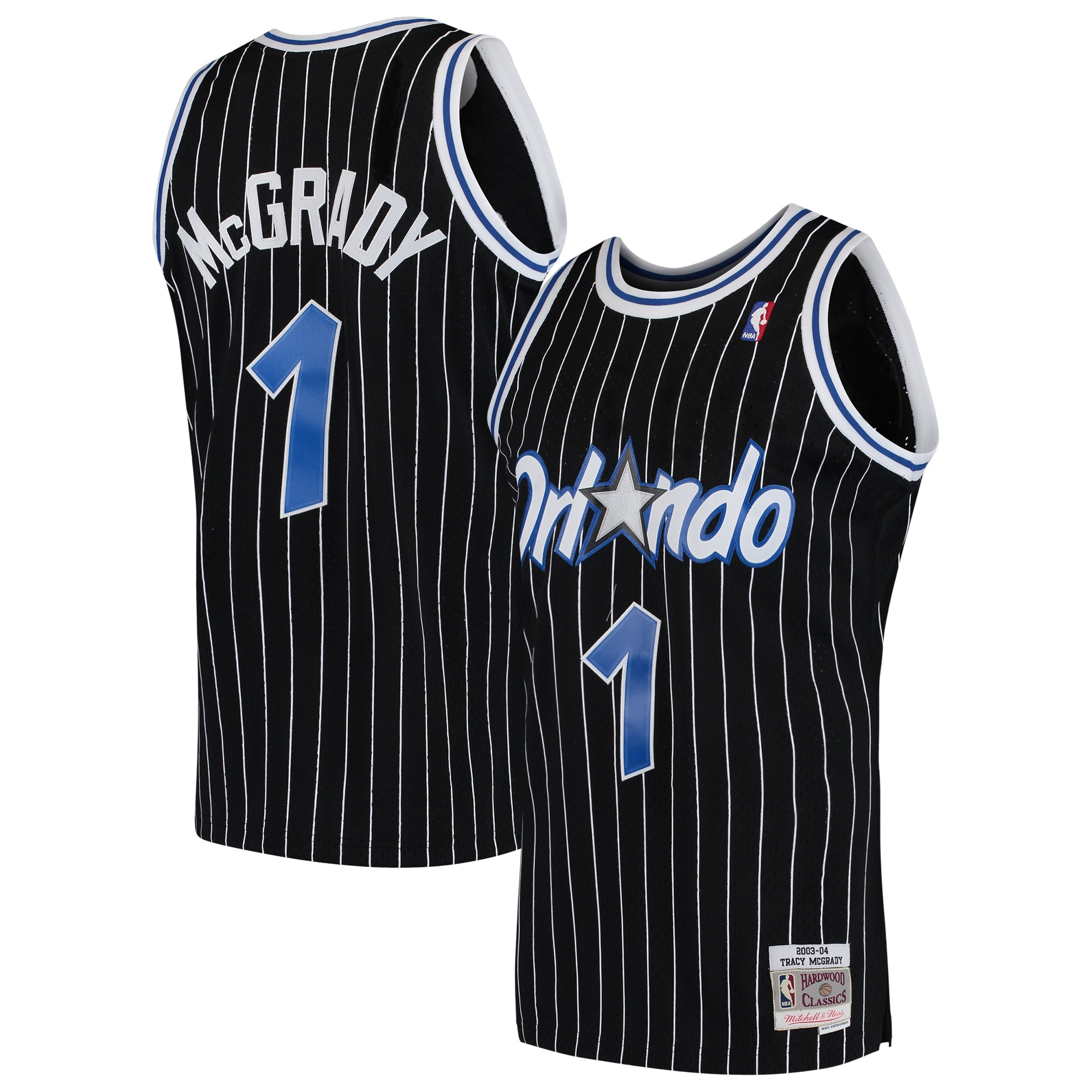 Tracy McGrady Orlando Magic Hardwood Classics Swingman Jersey - Black
