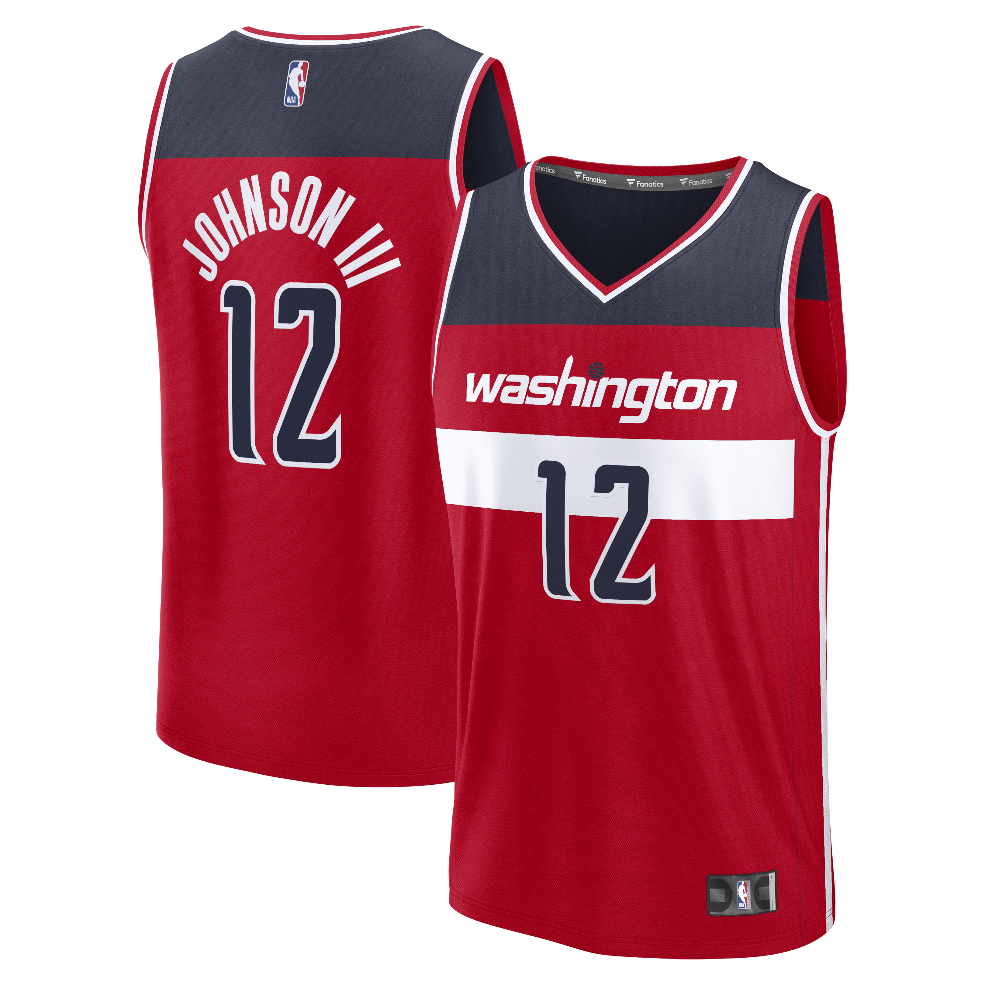 Tre Johnson III Washington Wizards Fanatics Fast Break Jersey - Icon Edition - Red