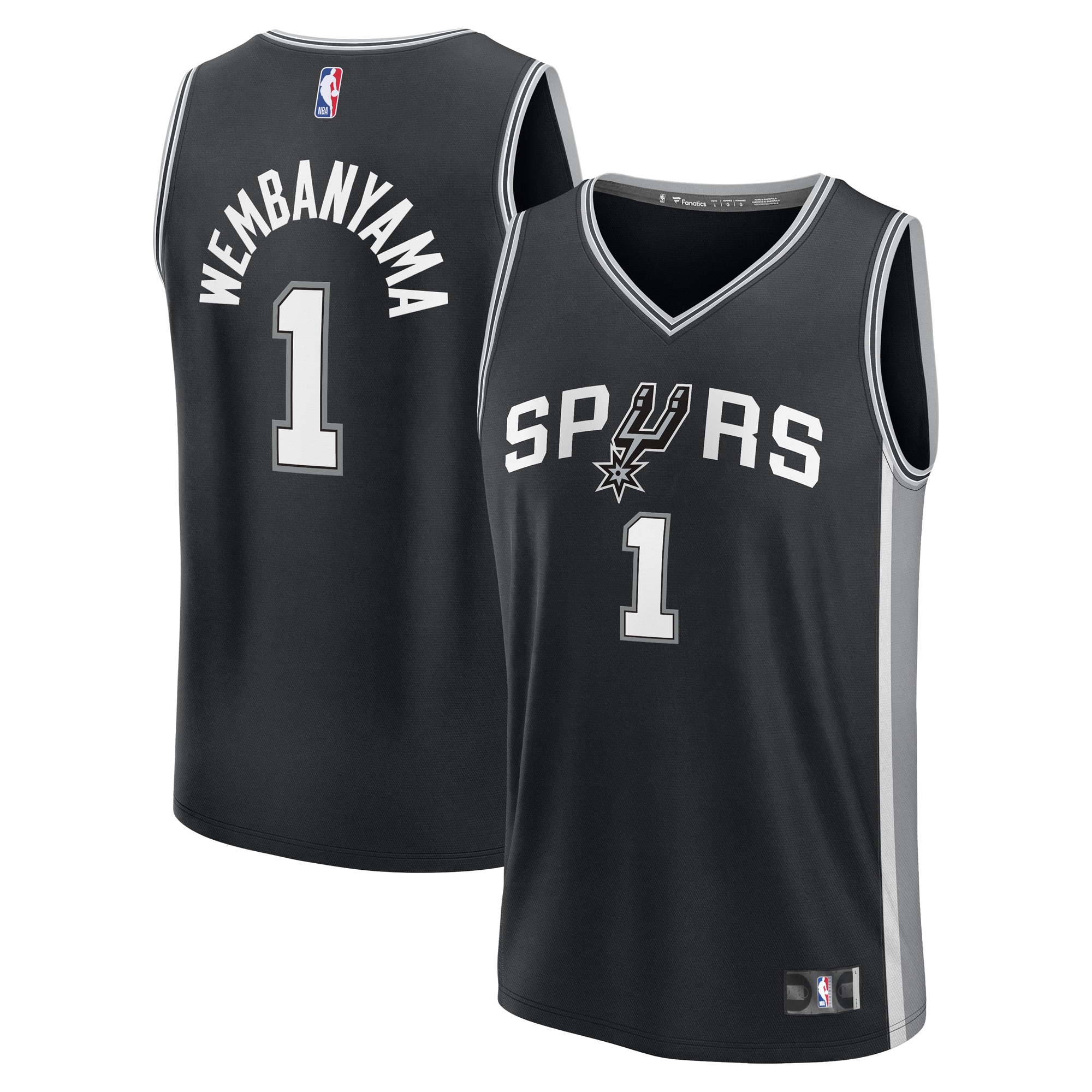Victor Wembanyama San Antonio Spurs Fanatics Fast Break Player Jersey - Icon Edition - Black