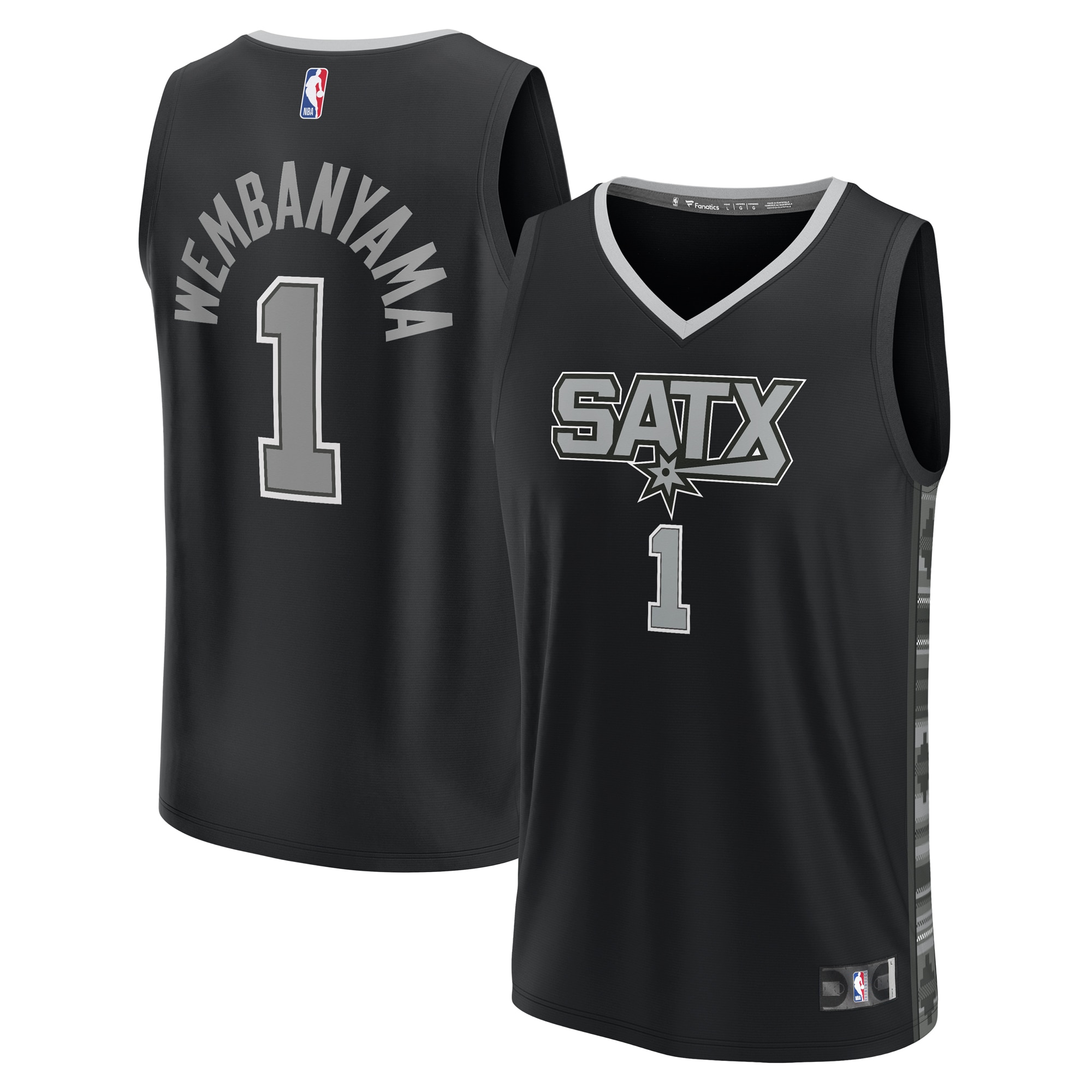 Victor Wembanyama San Antonio Spurs Fanatics Fast Break Player Jersey - Statement Edition - Black